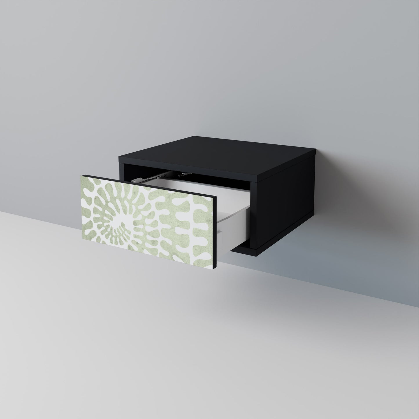 HELIX DANCE Nightstand in Black Finish