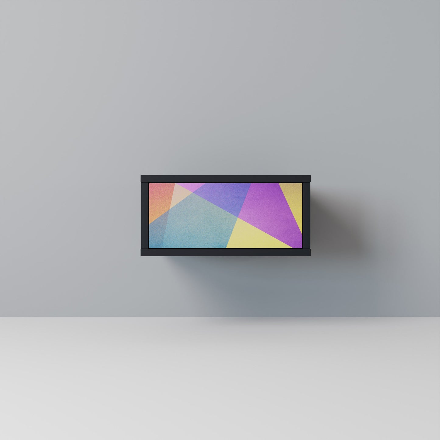 BRIGHT GEOMETRY Nightstand in Black Finish