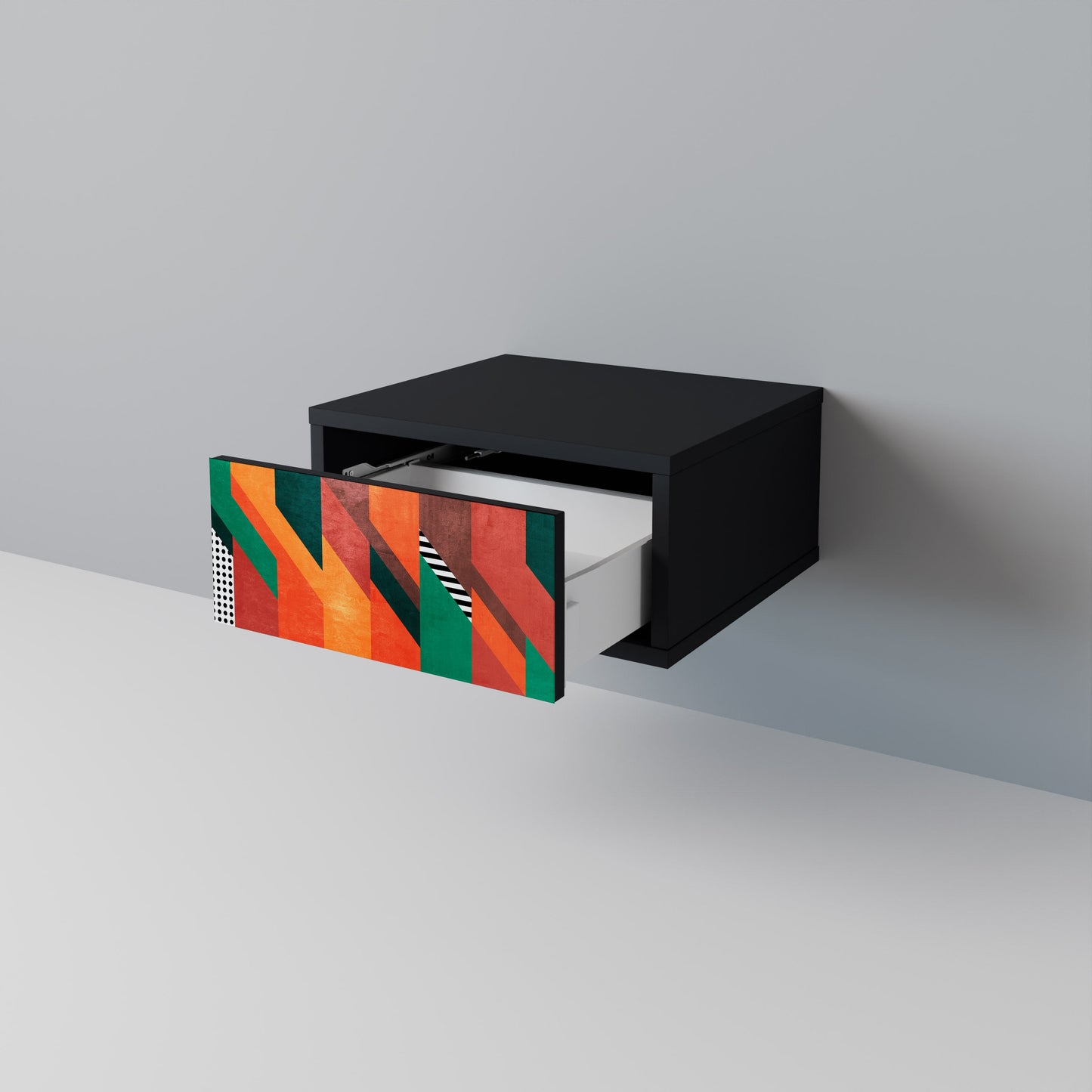 MAKESHIFT ARTISTRY Nightstand in Black Finish