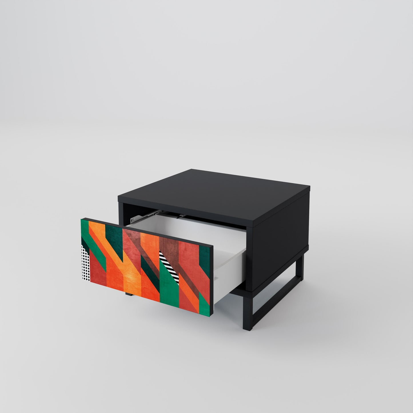 MAKESHIFT ARTISTRY Nightstand in Black Finish