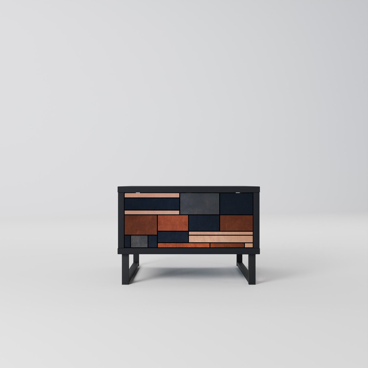 INTREPID FORMATION Nightstand in Black Finish