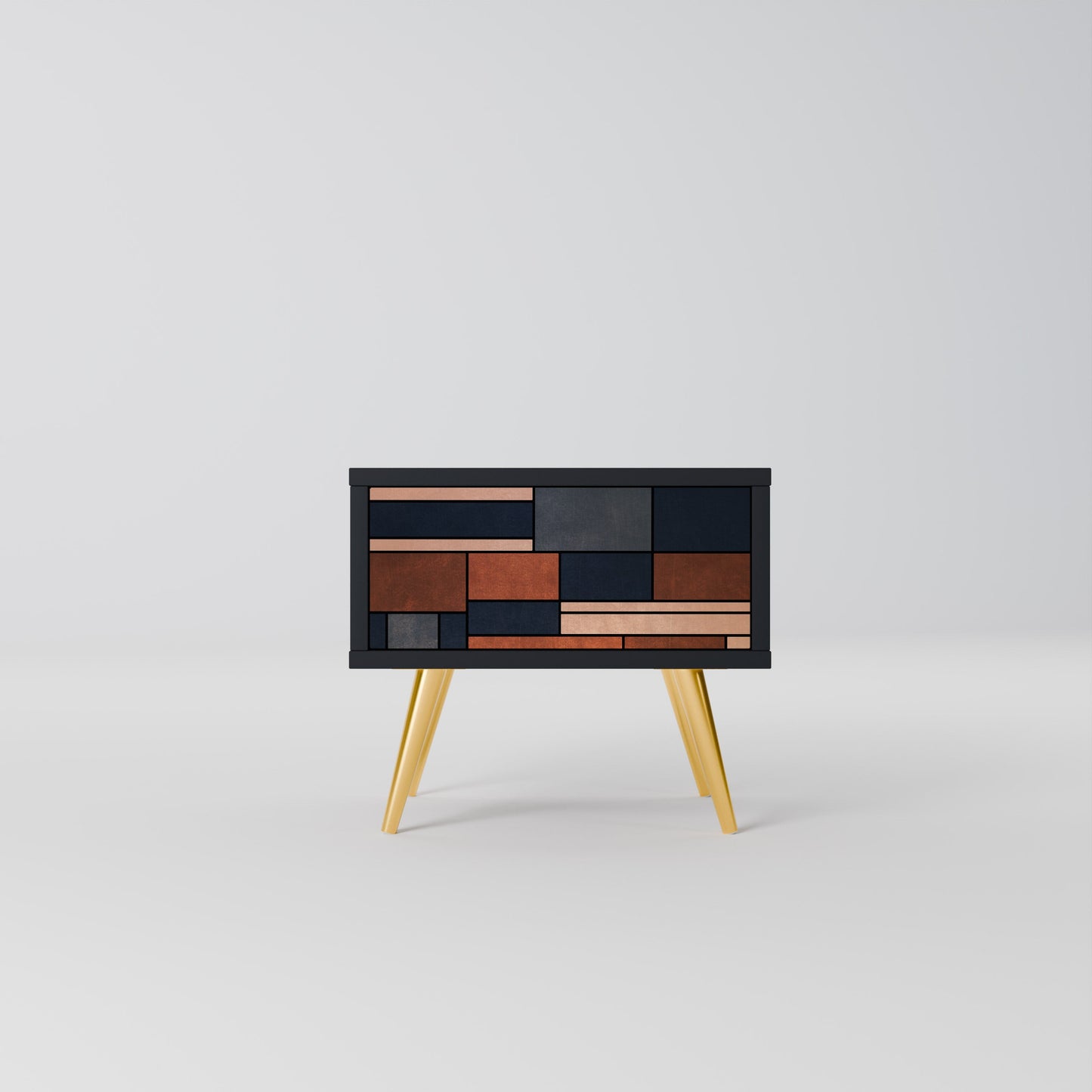 INTREPID FORMATION Nightstand in Black Finish