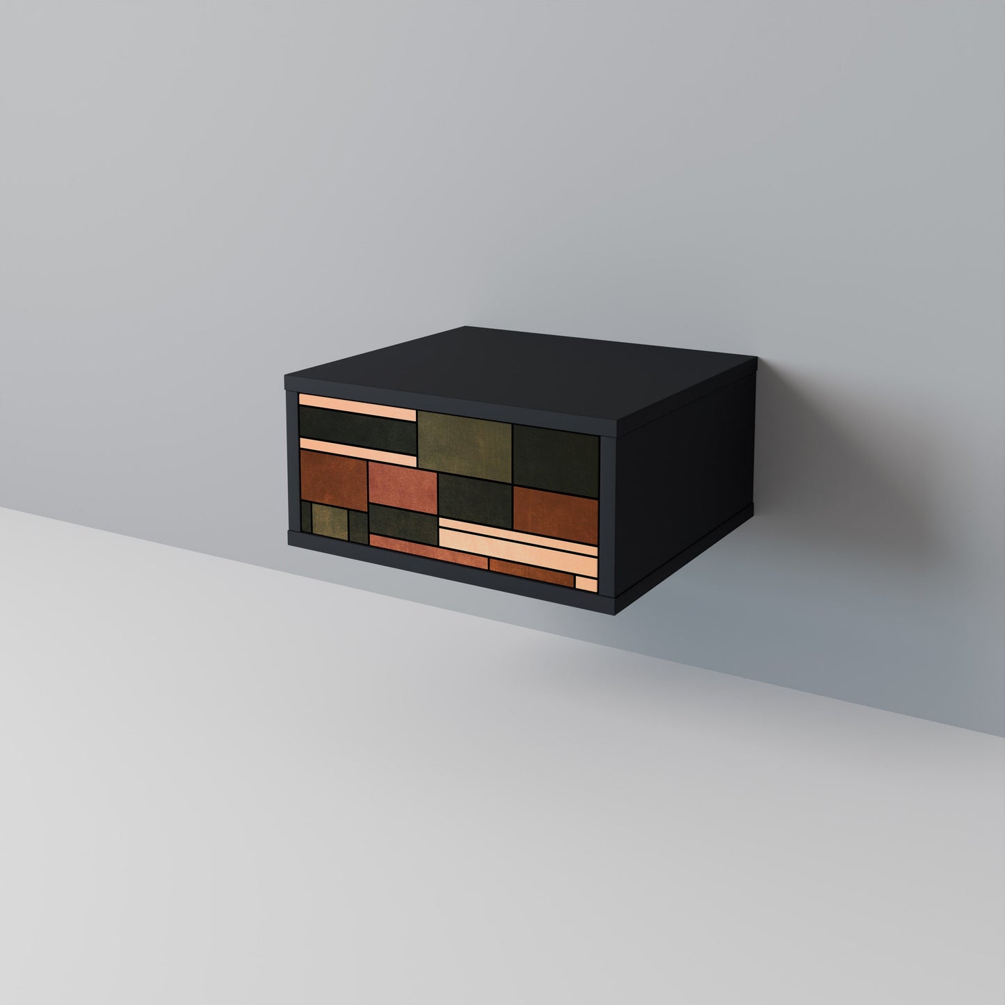 FIGURES OF NATURE Nightstand in Black Finish