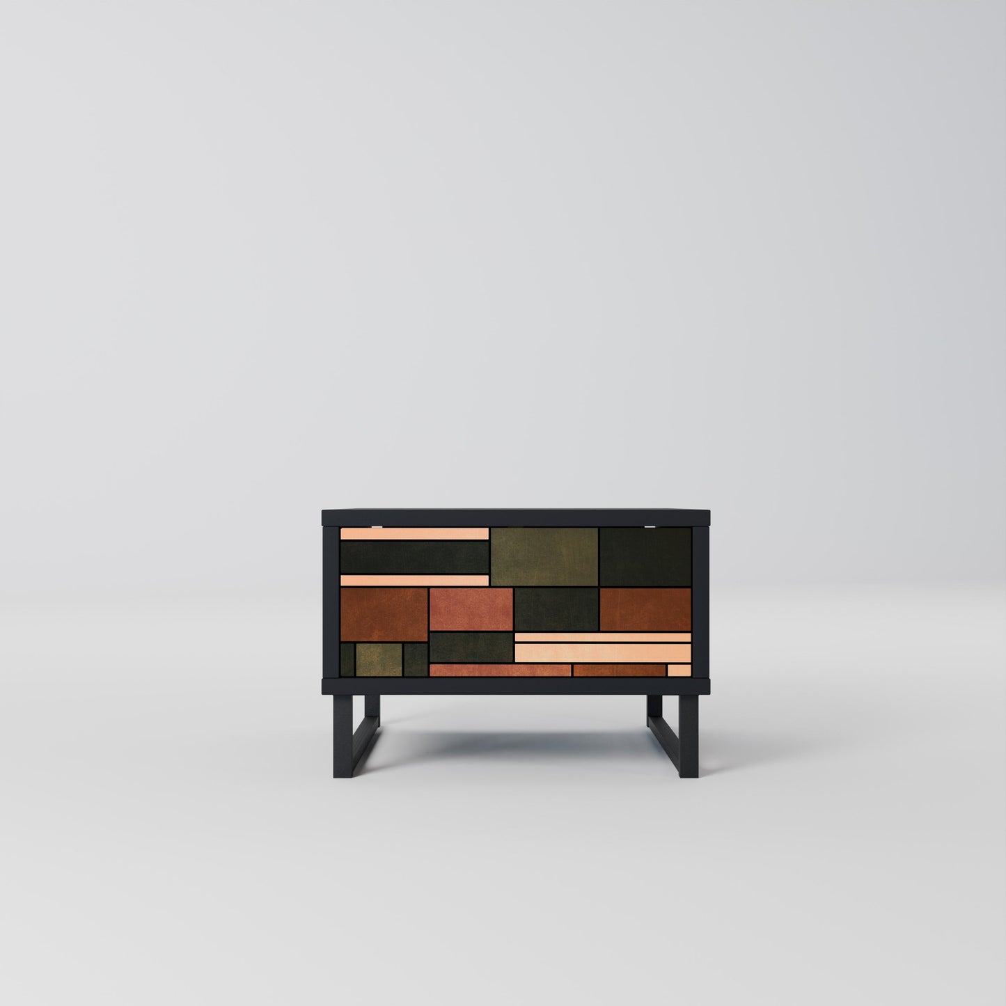 FIGURES OF NATURE Nightstand in Black Finish