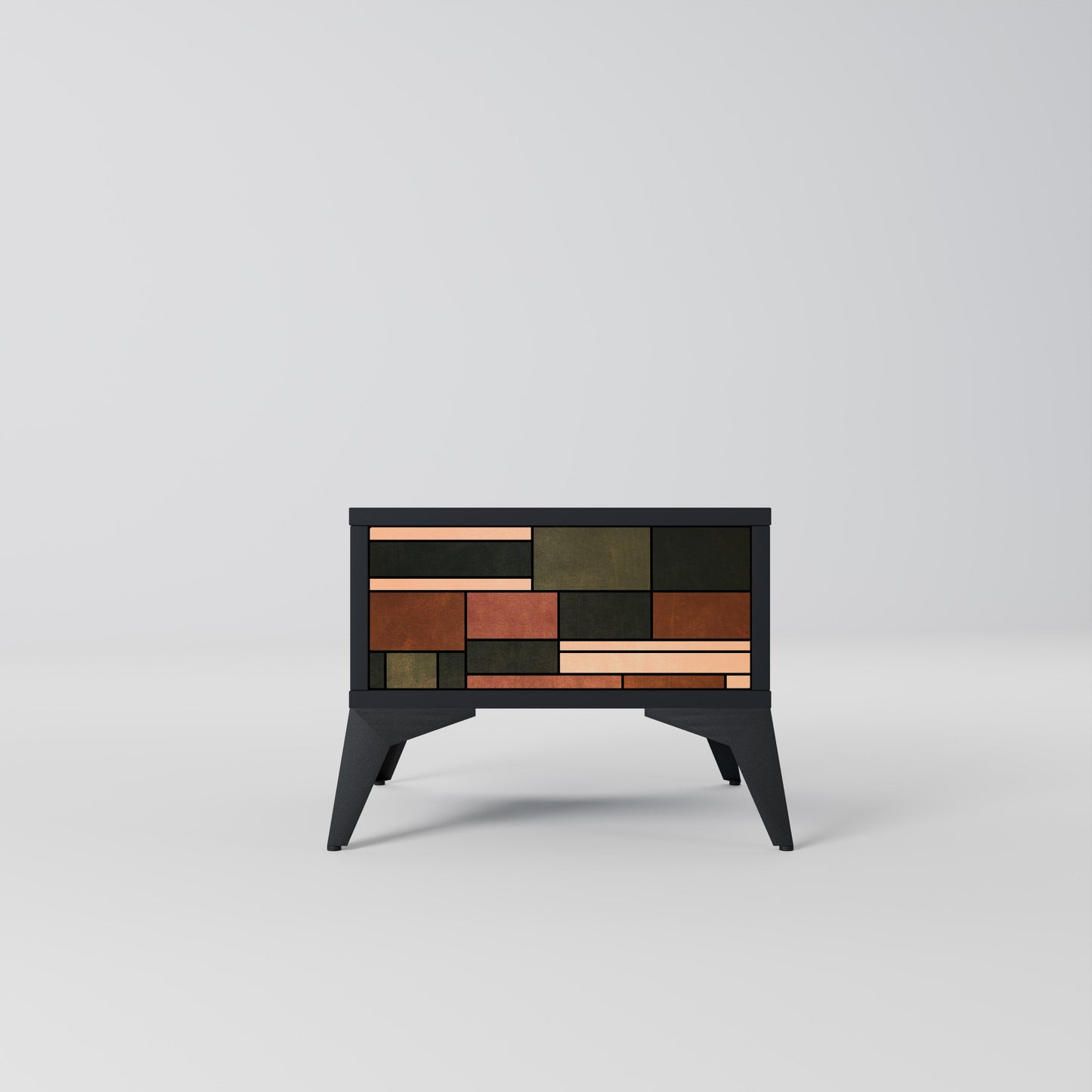FIGURES OF NATURE Nightstand in Black Finish