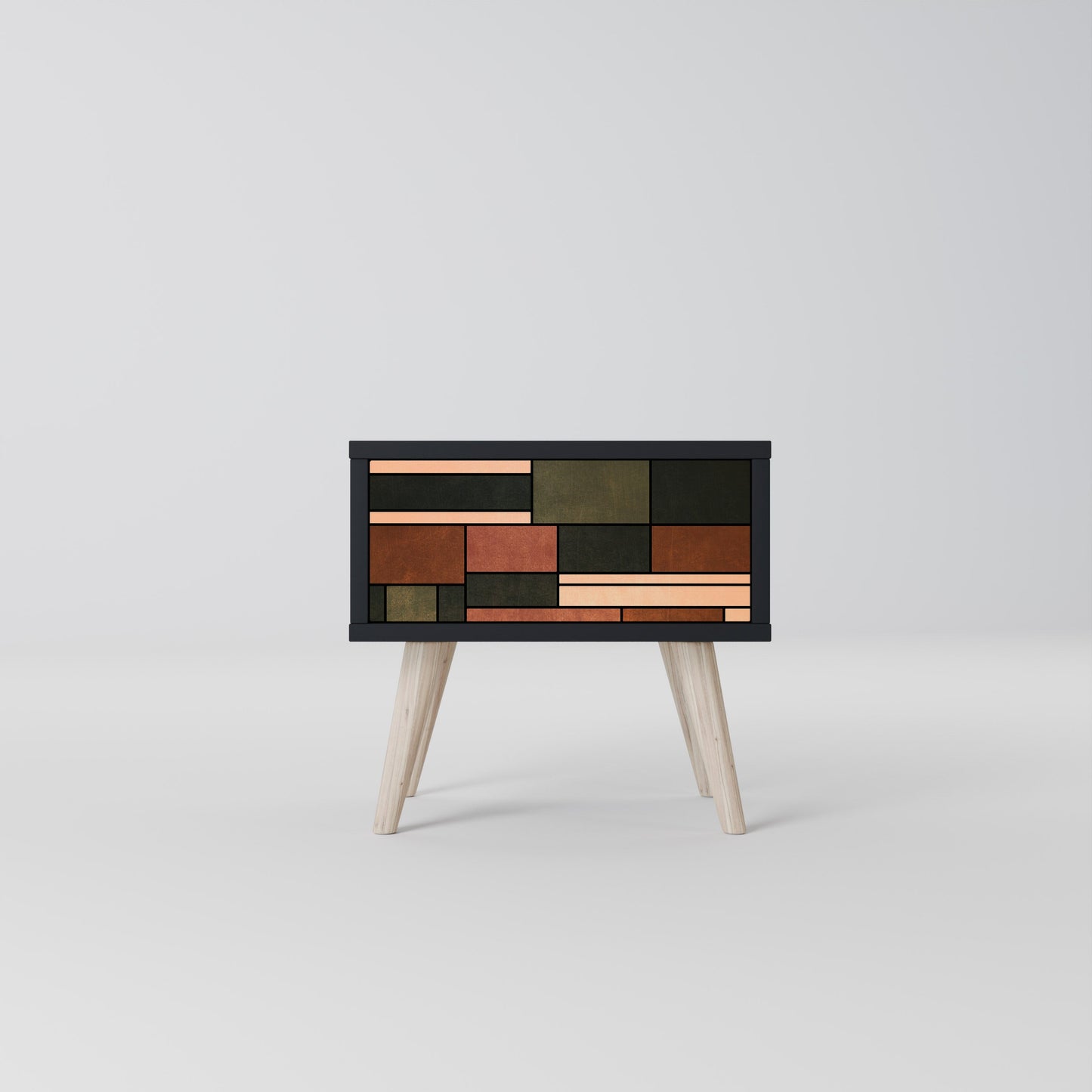 FIGURES OF NATURE Nightstand in Black Finish