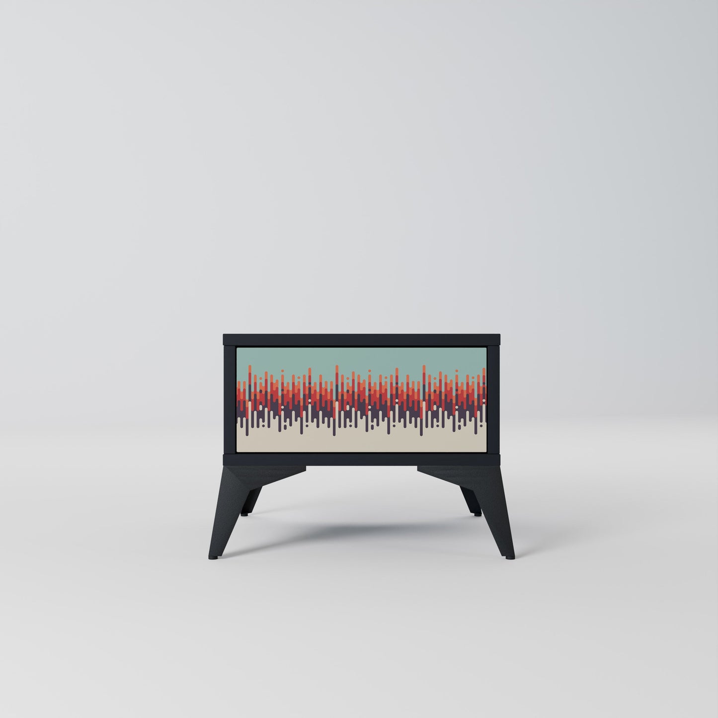 CHROMA CONTOURS Nightstand in Black Finish