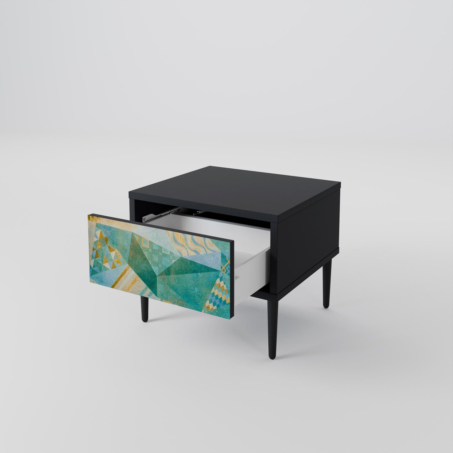Comodino SPECTRUM SPLENDOR in finitura nera