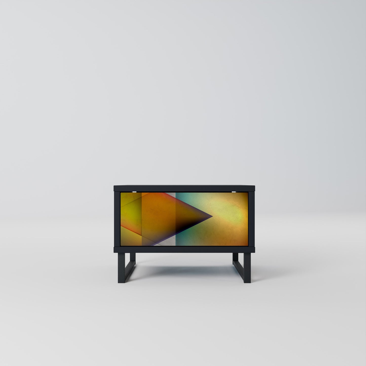 PIERCING SHARPNESS Nightstand in Black Finish
