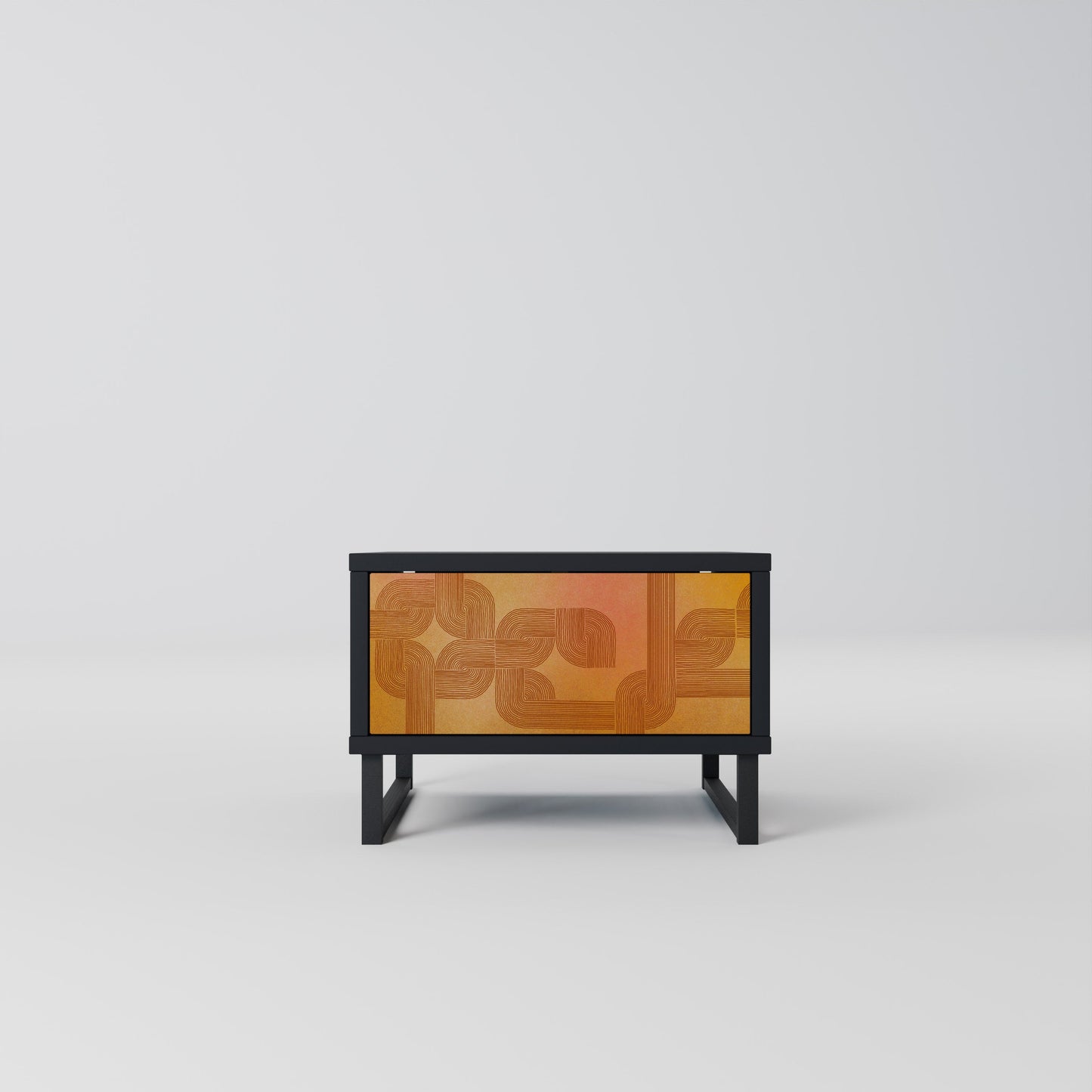 STRENGTHENING RELATION Nightstand in Black Finish