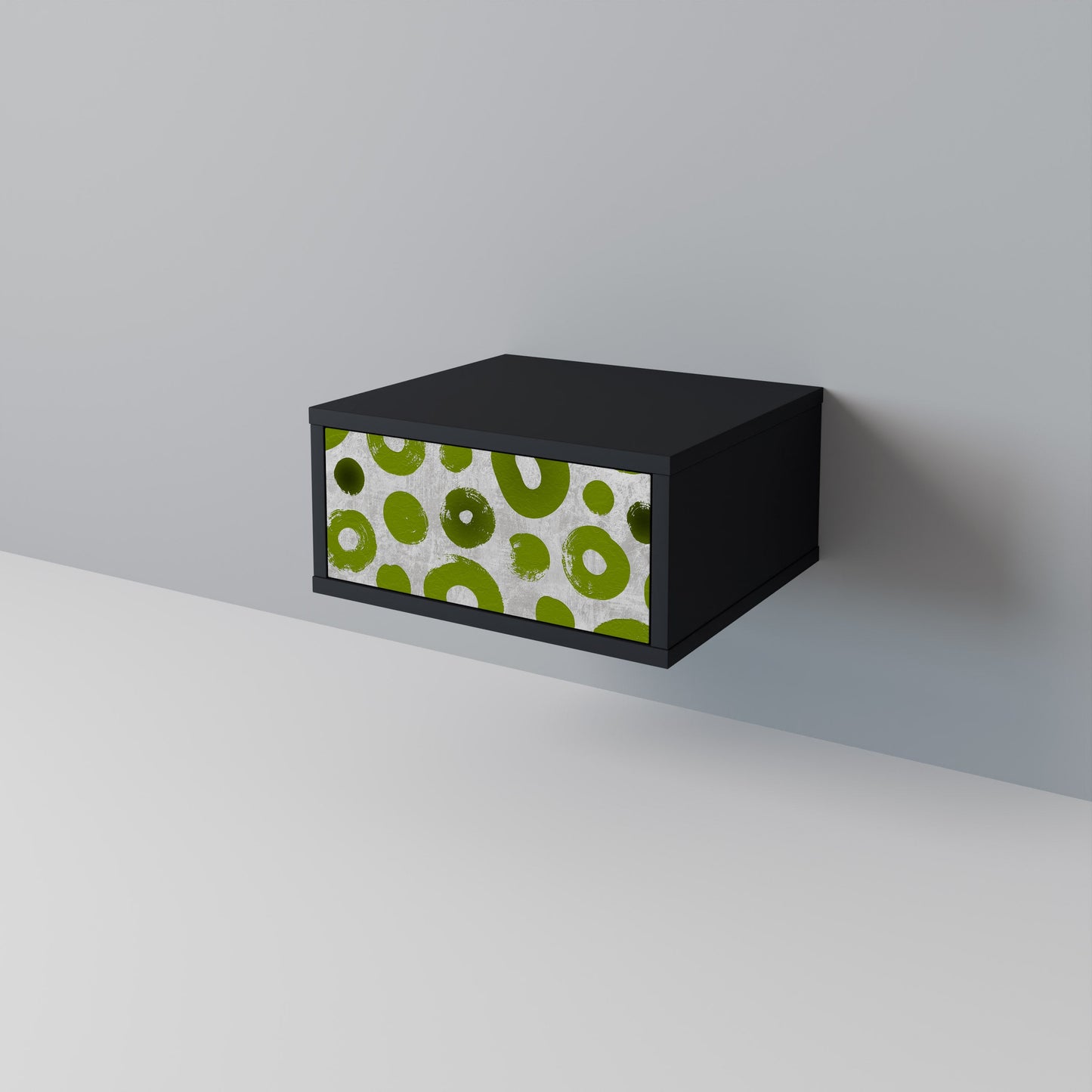 Comodino GREEN RHAPSODY con finitura nera