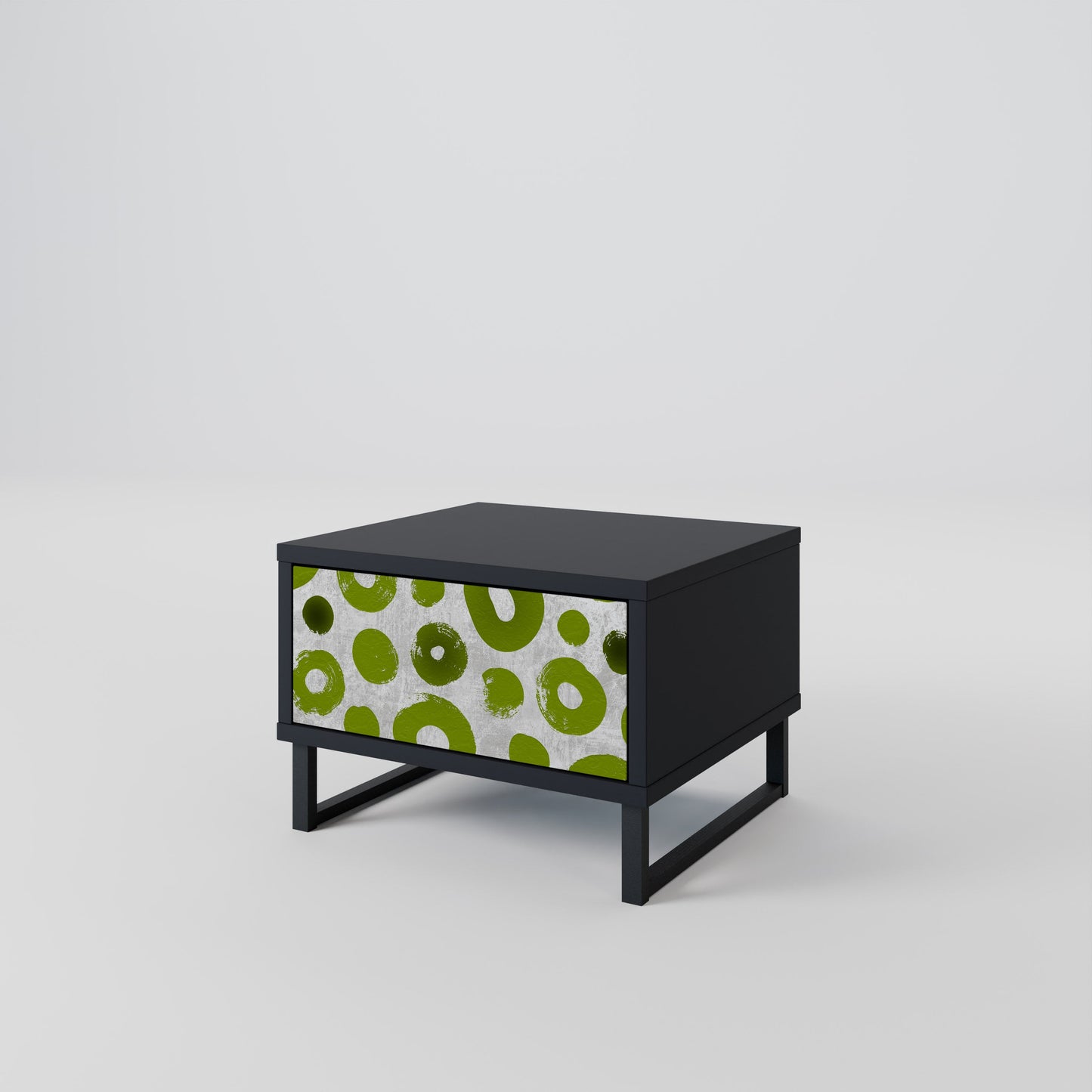 Comodino GREEN RHAPSODY con finitura nera