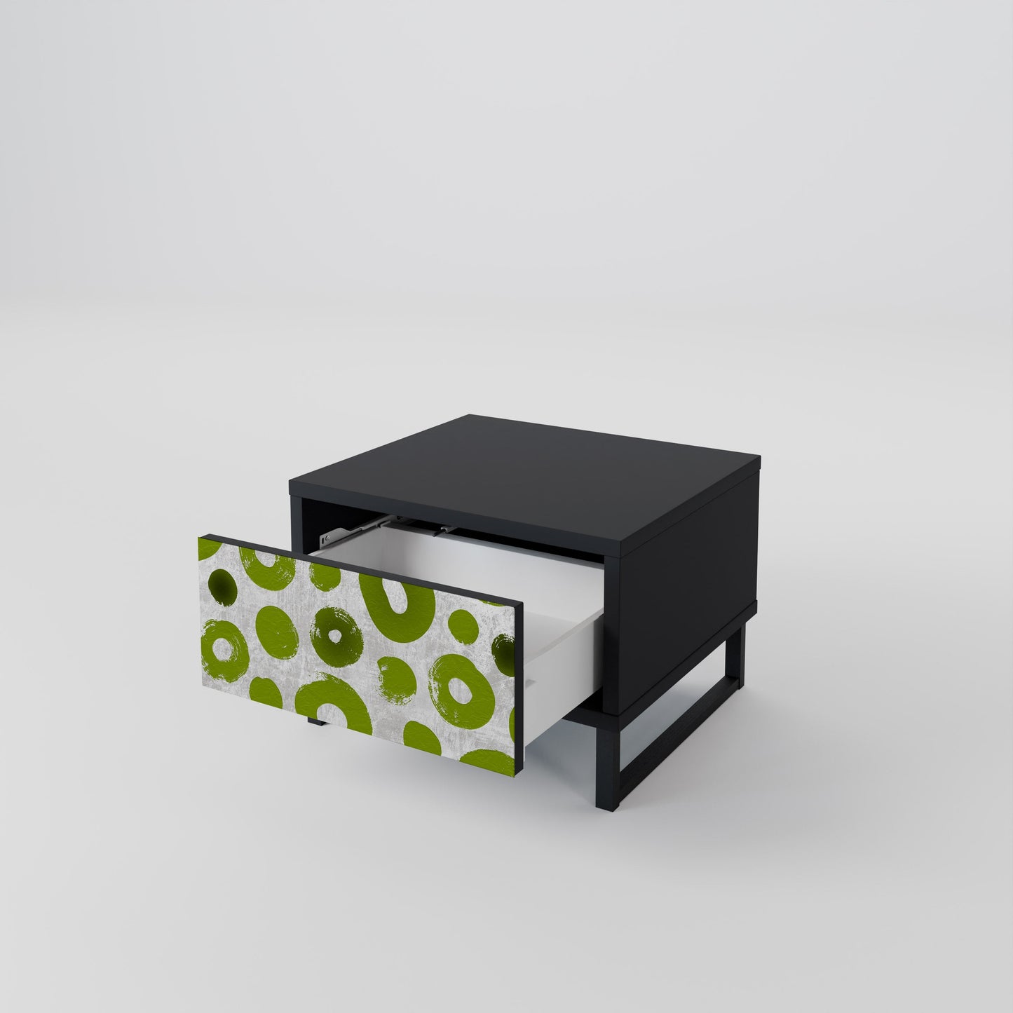 Comodino GREEN RHAPSODY con finitura nera