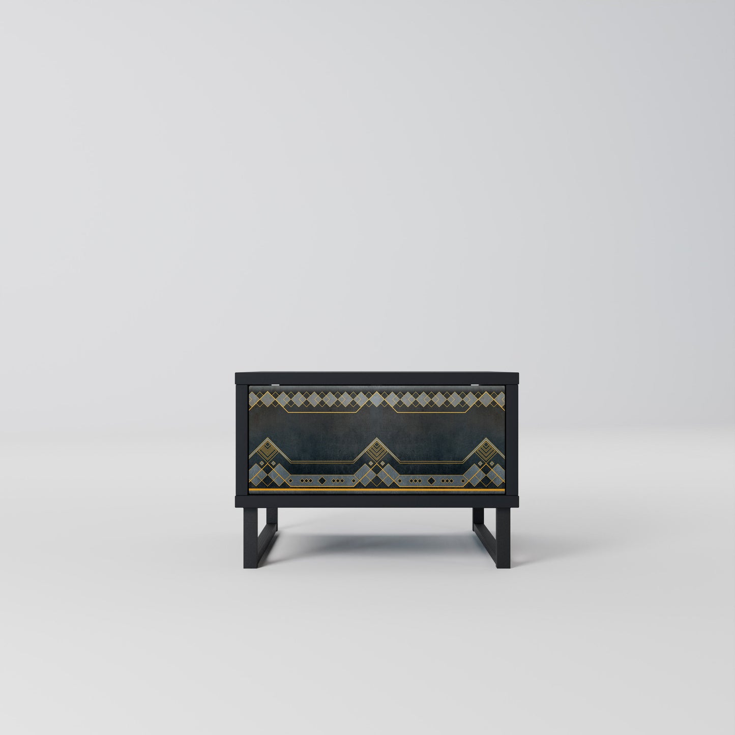 Comodino ROYAL ORDINARINESS in finitura nera