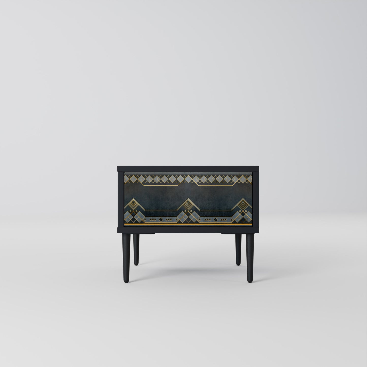 Comodino ROYAL ORDINARINESS in finitura nera