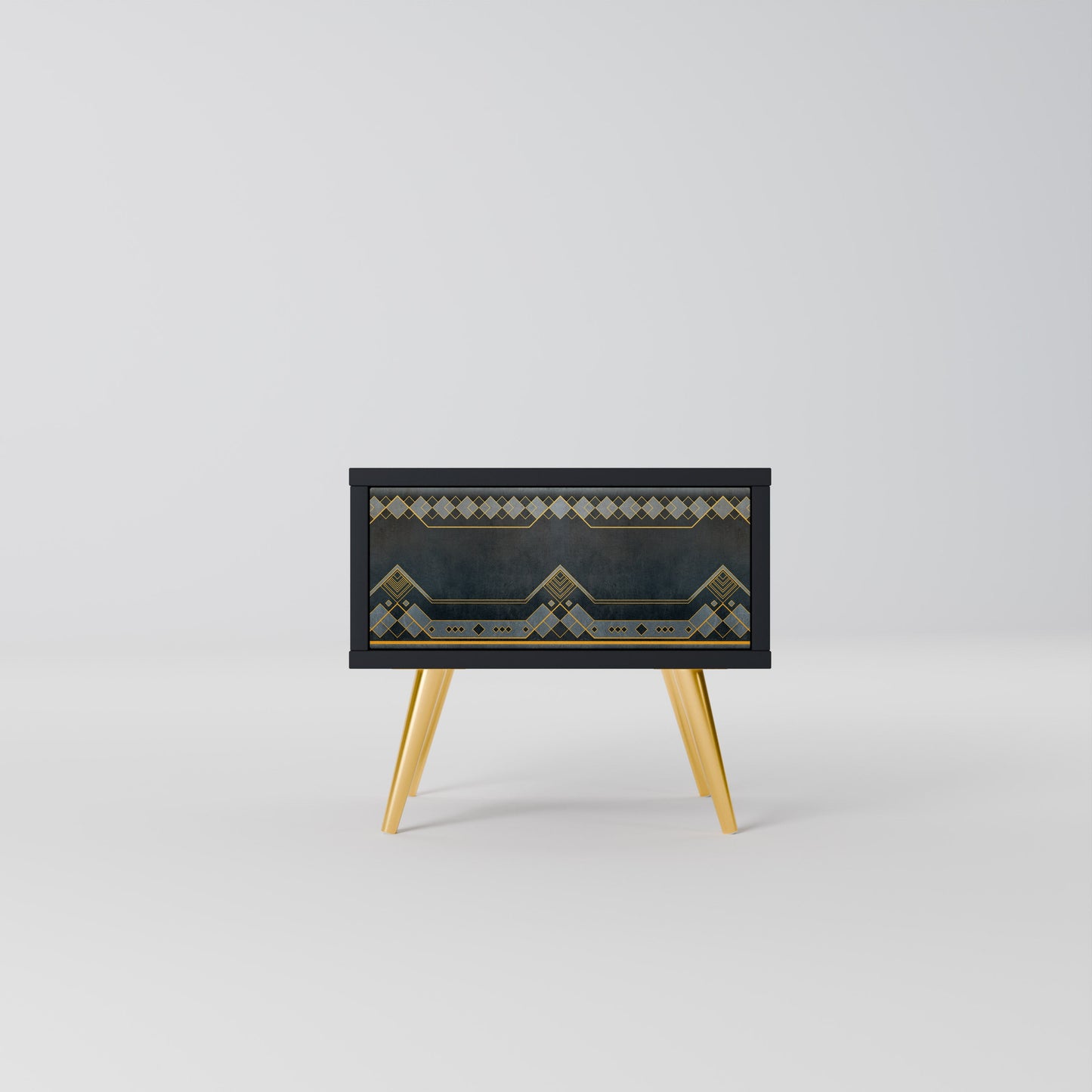 Comodino ROYAL ORDINARINESS in finitura nera