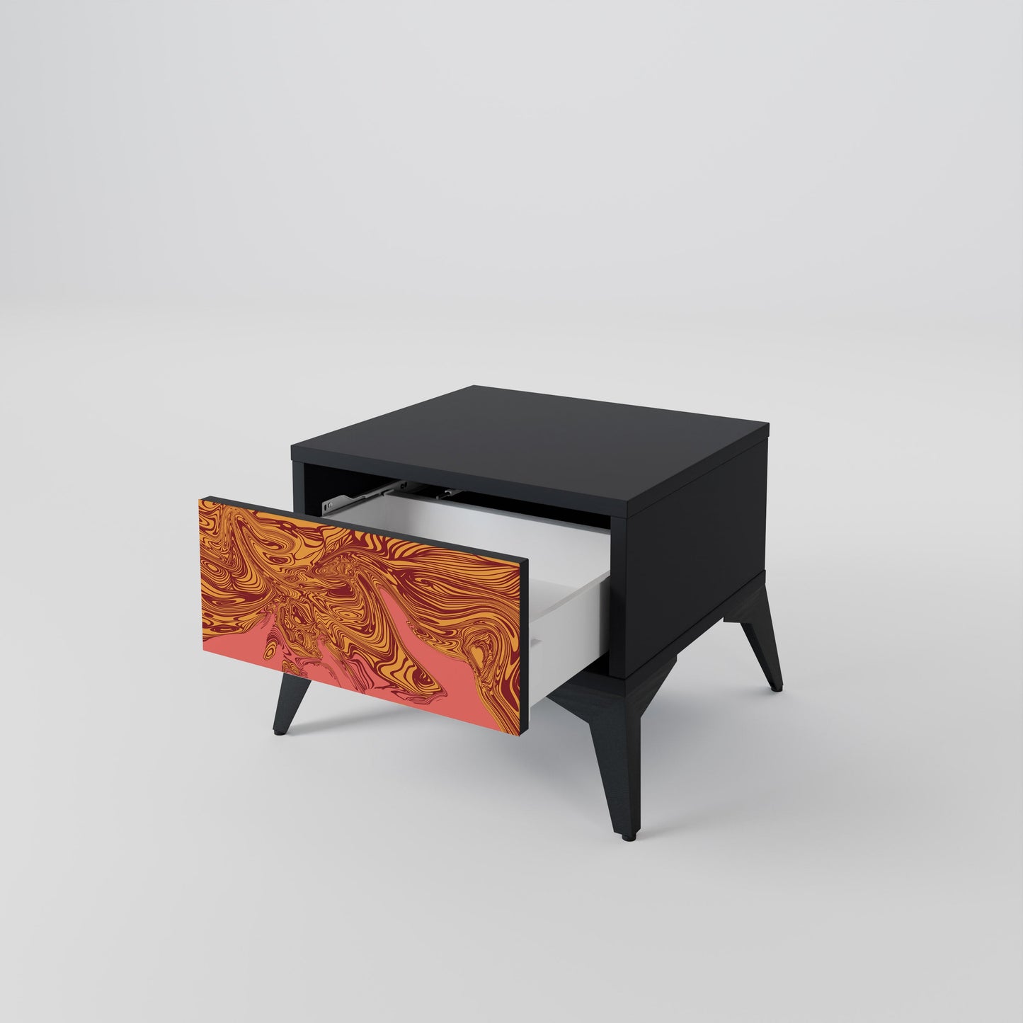 Comodino FLOATING THOUGHTS in finitura nera