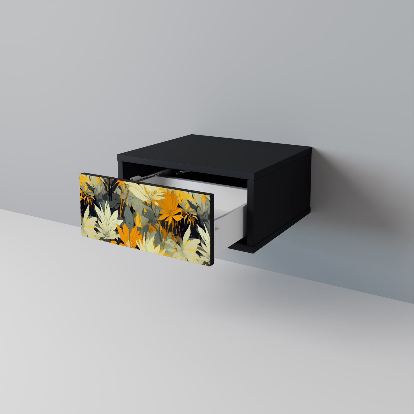 Comodino SUNKISSED LILY in finitura nera