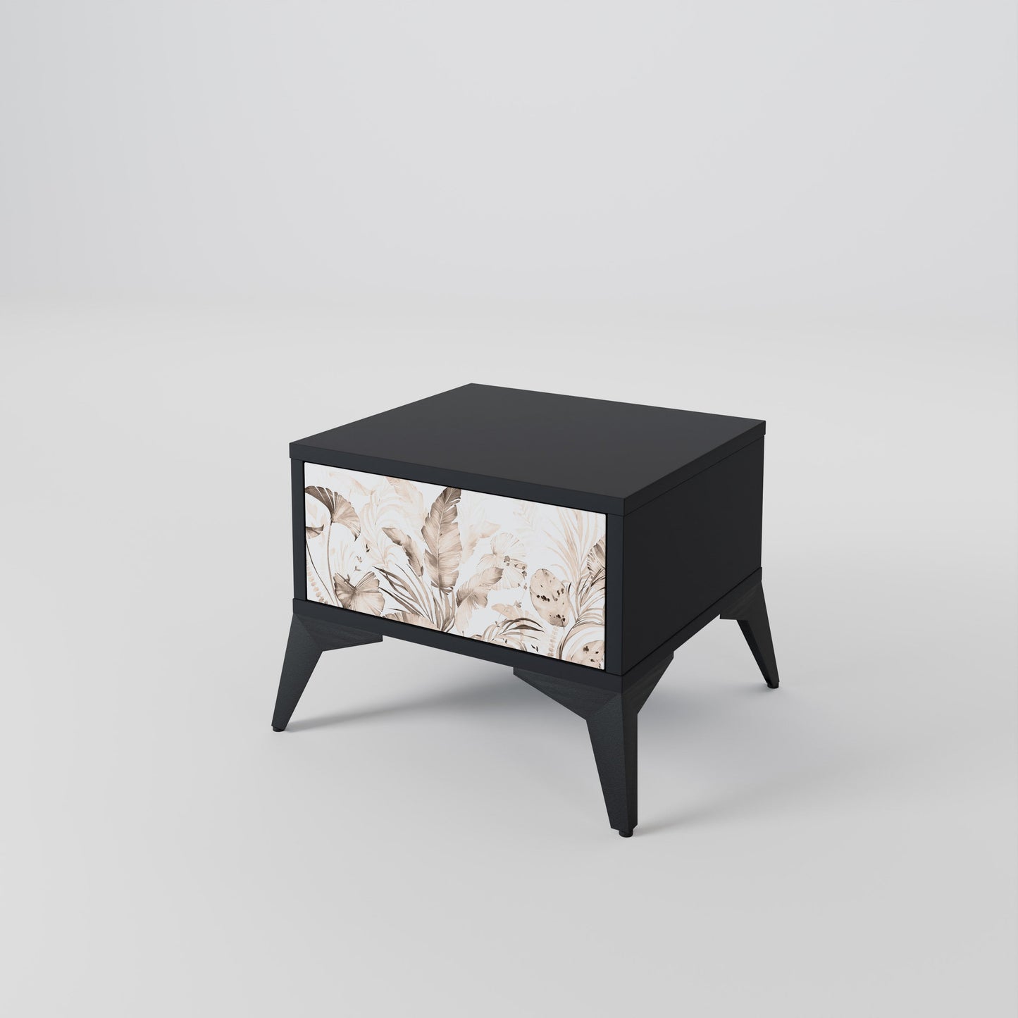 Comodino WILD TENDERNESS in finitura nera