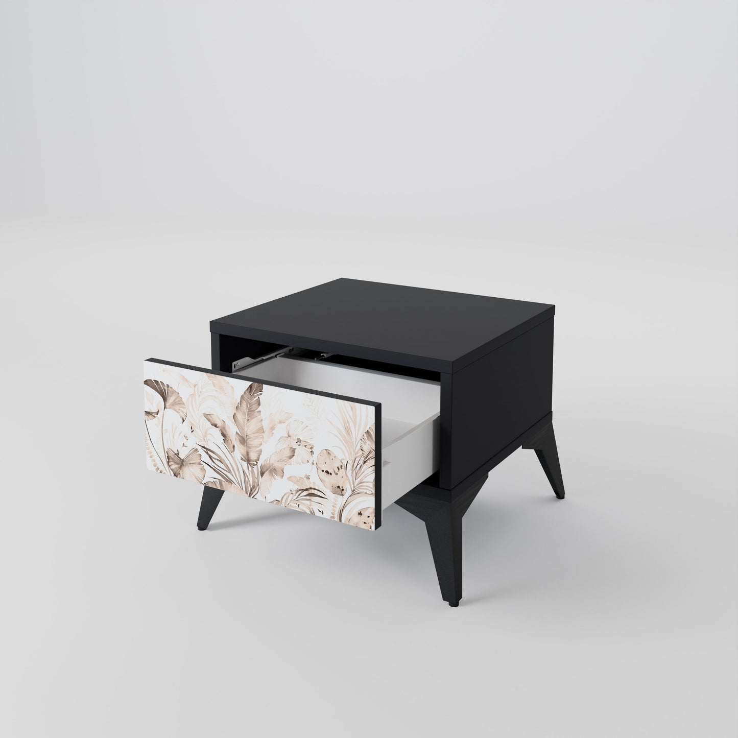 Comodino WILD TENDERNESS in finitura nera