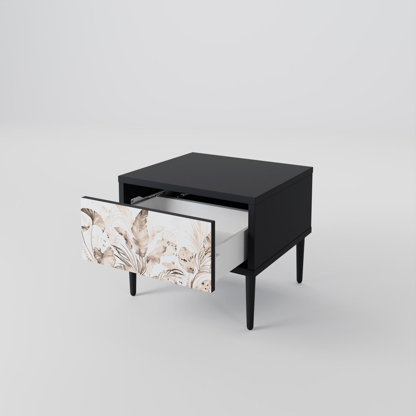 Comodino WILD TENDERNESS in finitura nera
