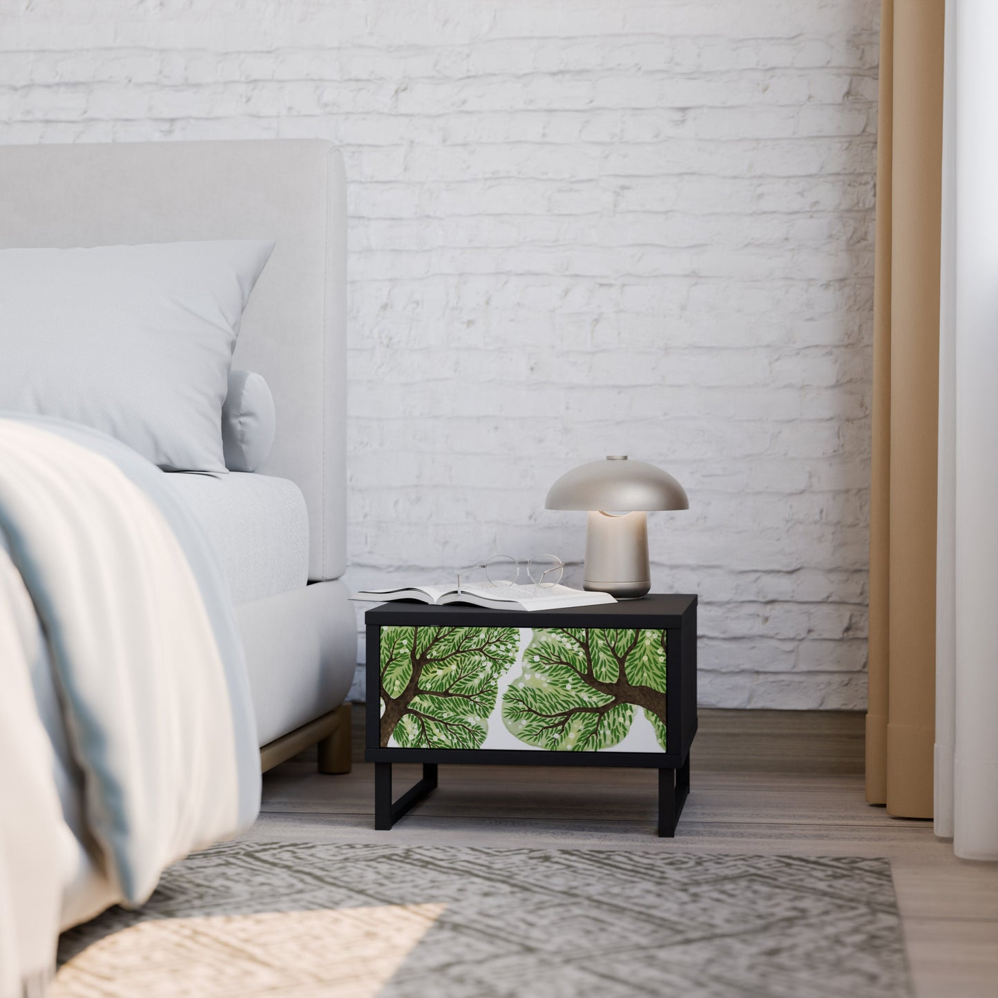 Comodino WILDERNESS DASH con finitura nera