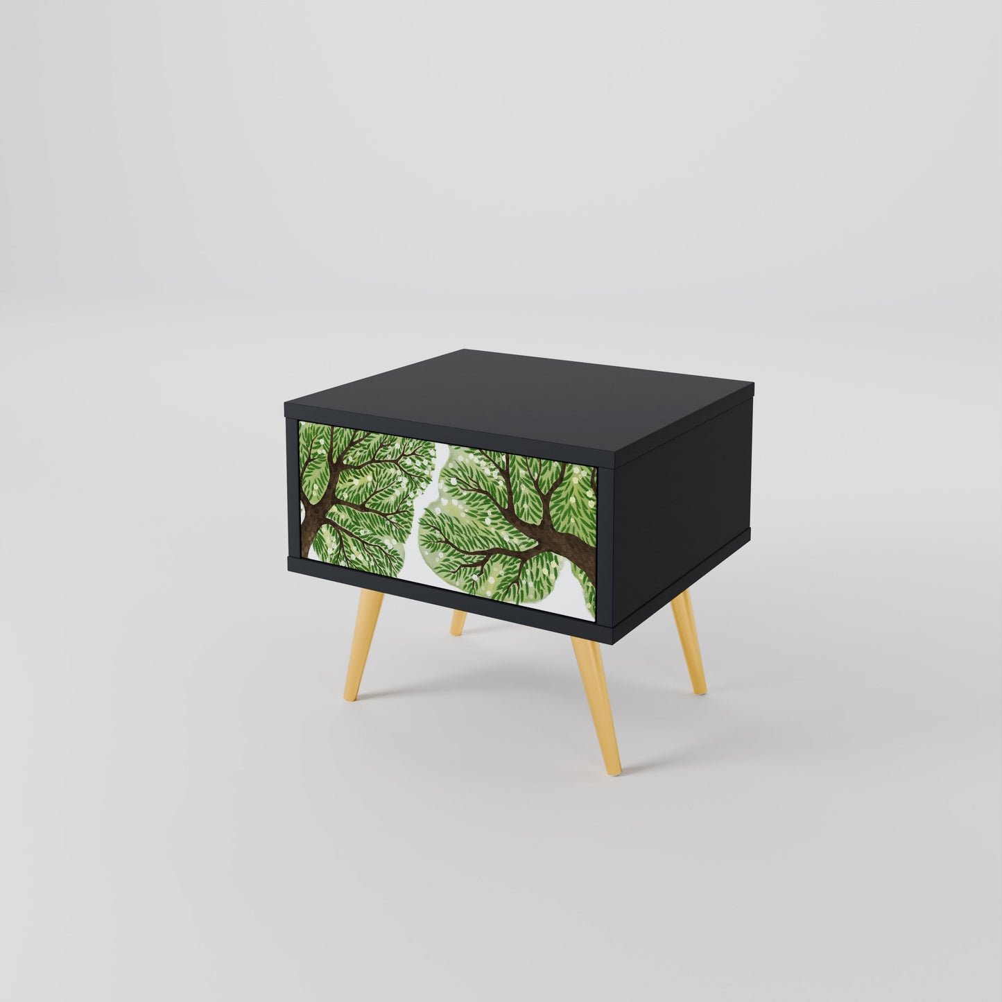 Comodino WILDERNESS DASH con finitura nera