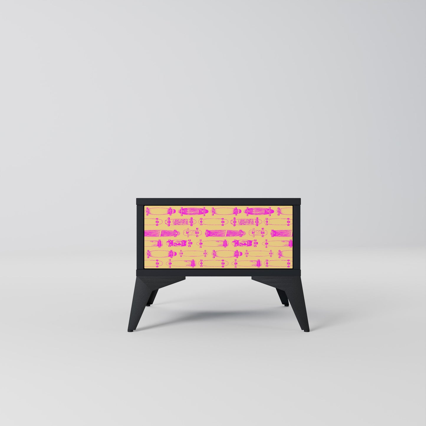 Comodino SKATEBOARD ARTISTRY con finitura nera