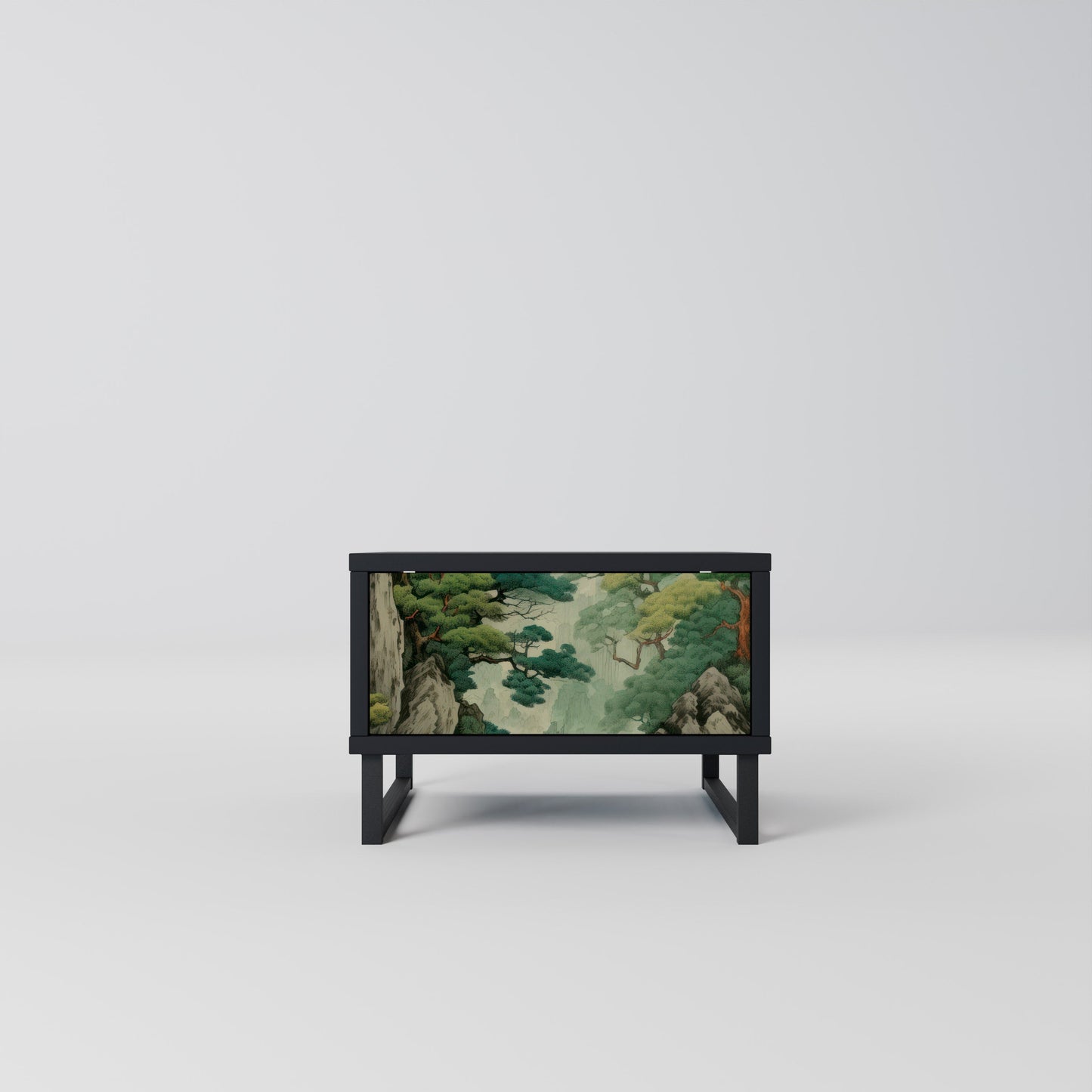 Comodino VERDURE ABYSS in finitura nera