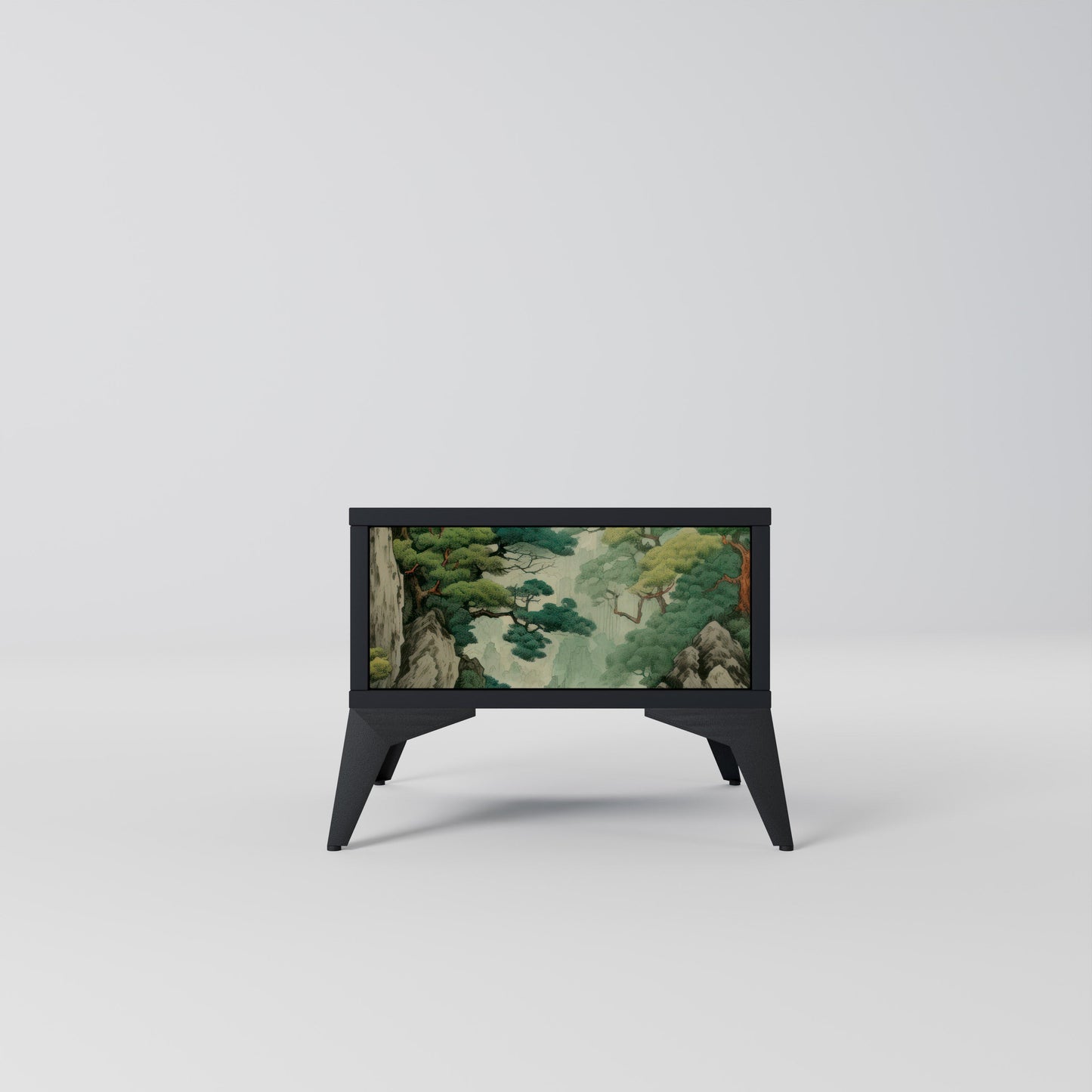 Comodino VERDURE ABYSS in finitura nera