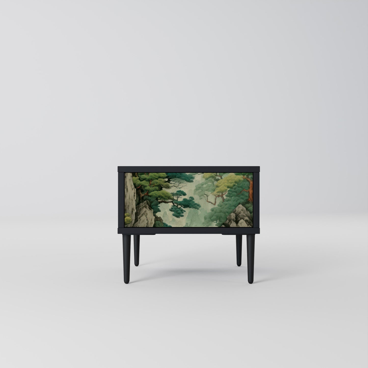 Comodino VERDURE ABYSS in finitura nera