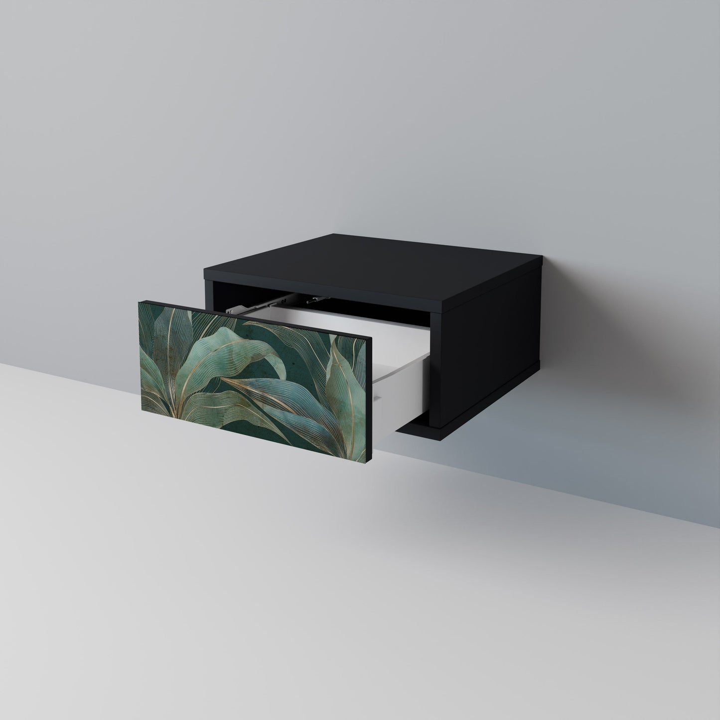 Comodino ROYAL GREEN in finitura nera