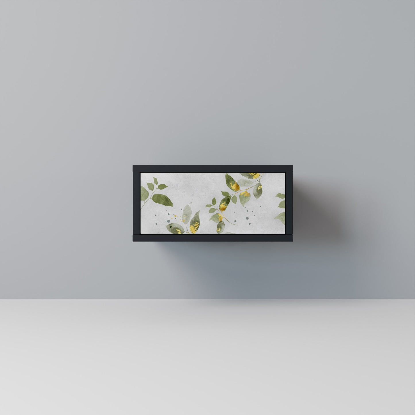 Comodino ELEGANT BOTANICS in finitura nera