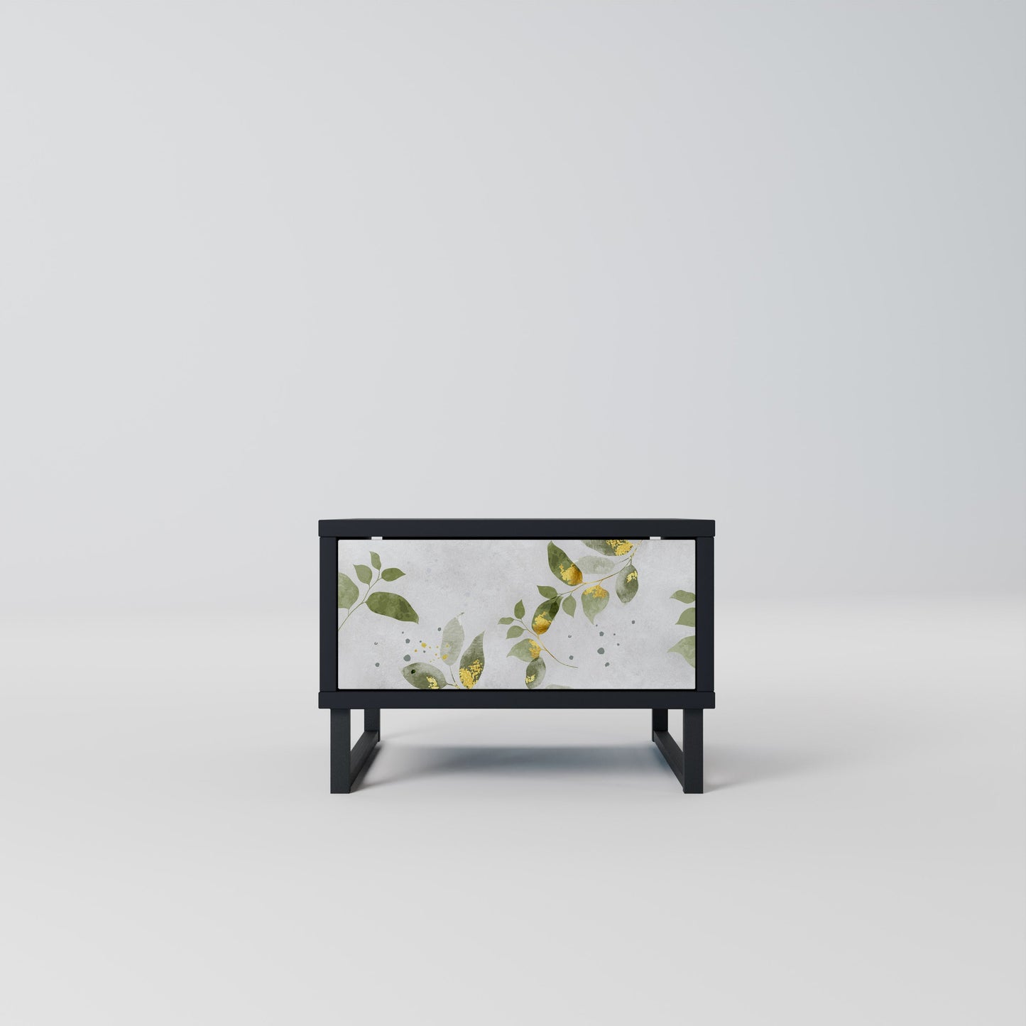Comodino ELEGANT BOTANICS in finitura nera