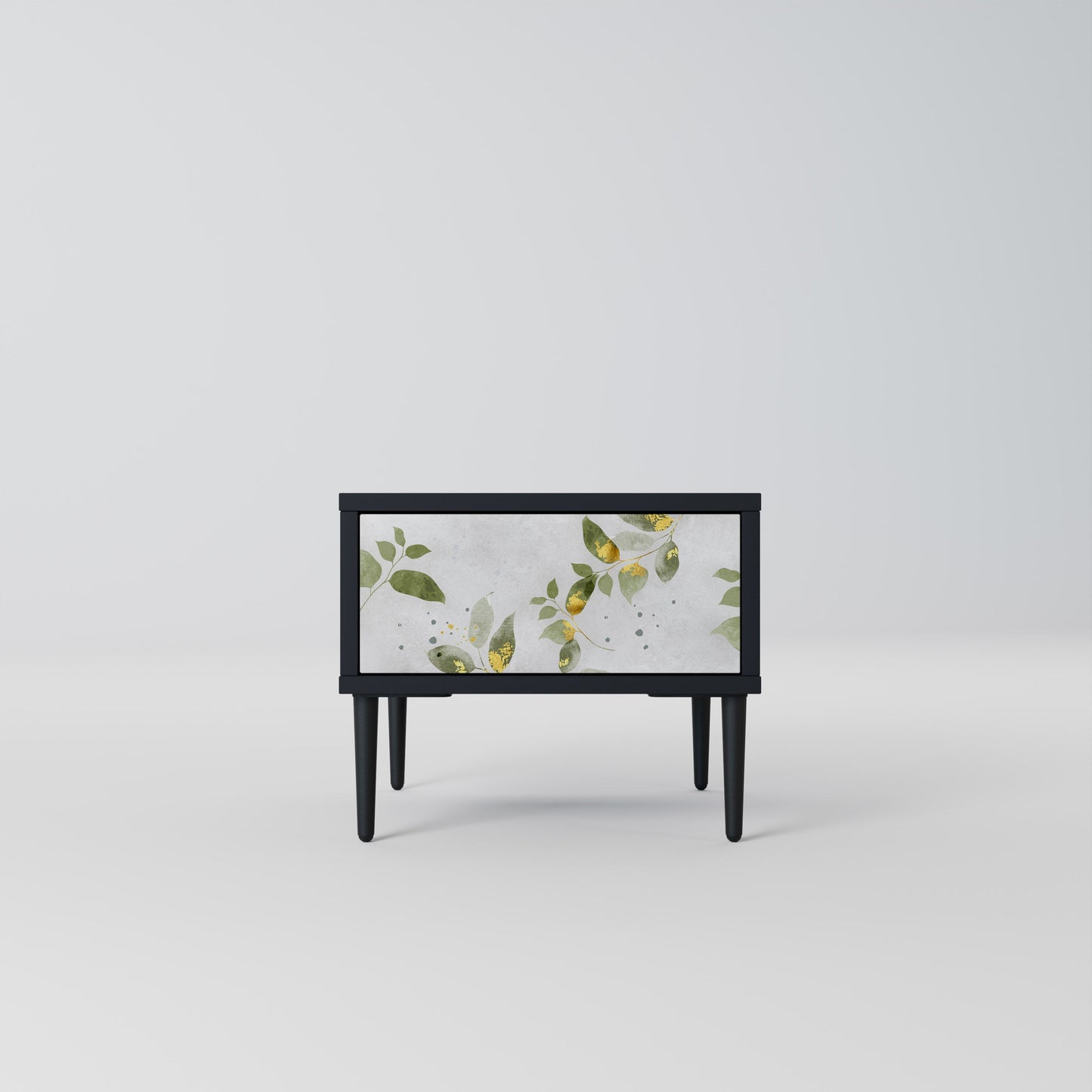 Comodino ELEGANT BOTANICS in finitura nera