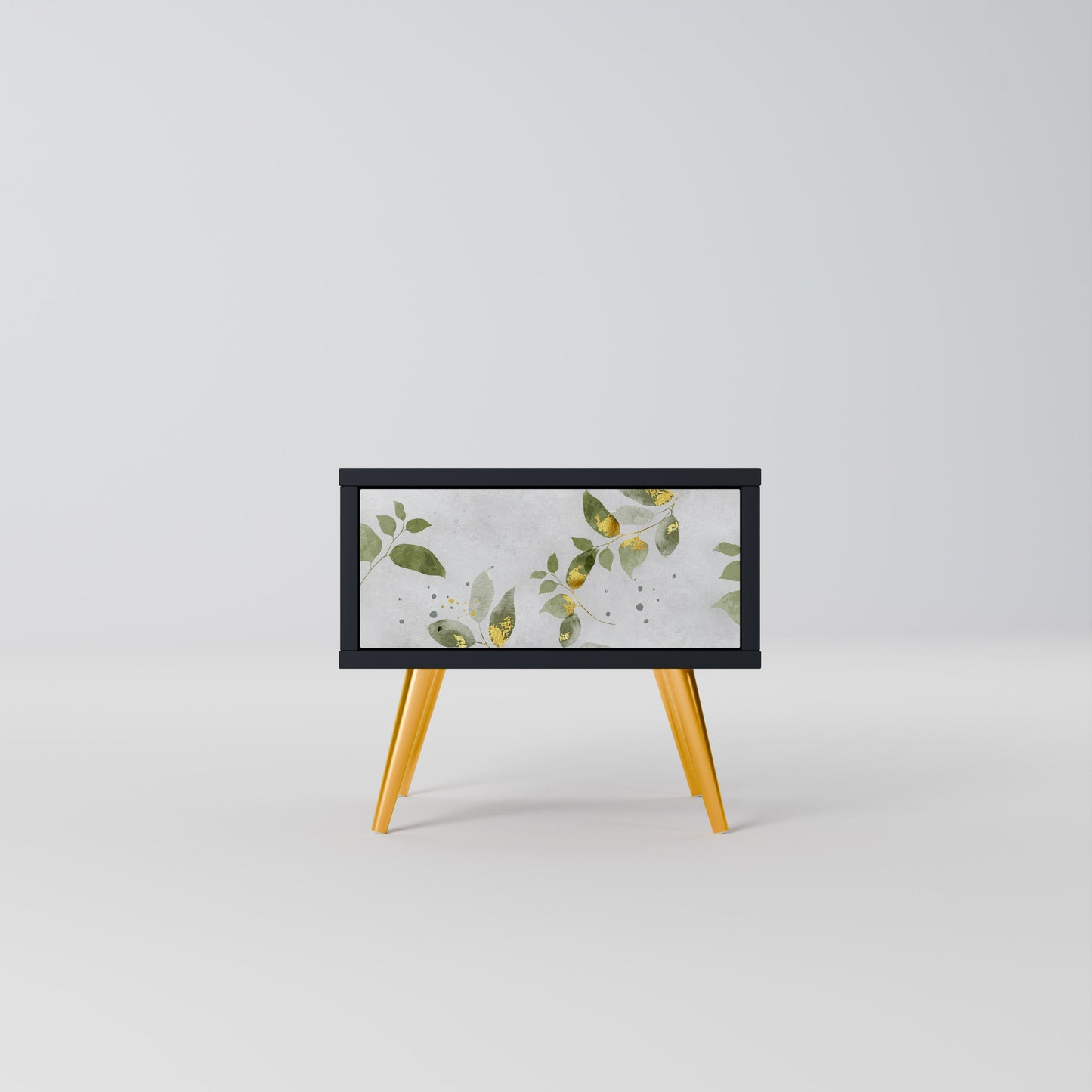 Comodino ELEGANT BOTANICS in finitura nera