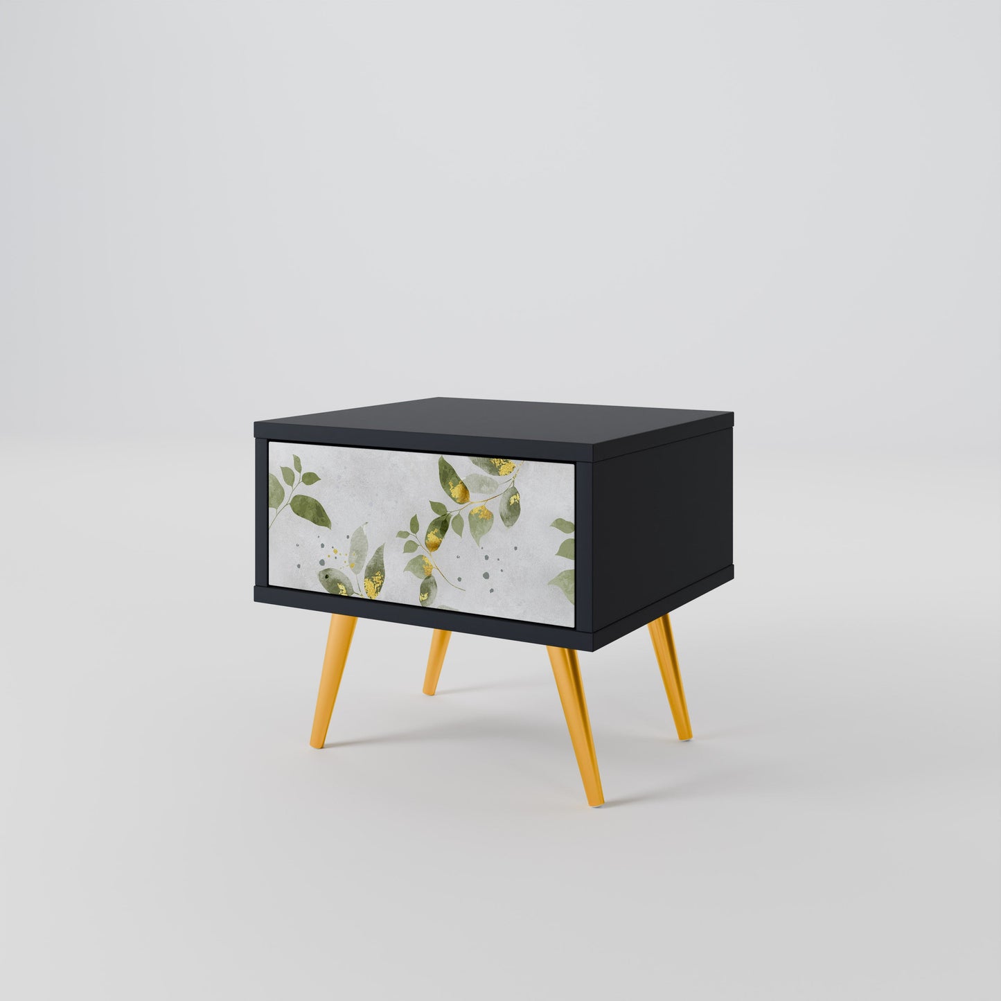 Comodino ELEGANT BOTANICS in finitura nera