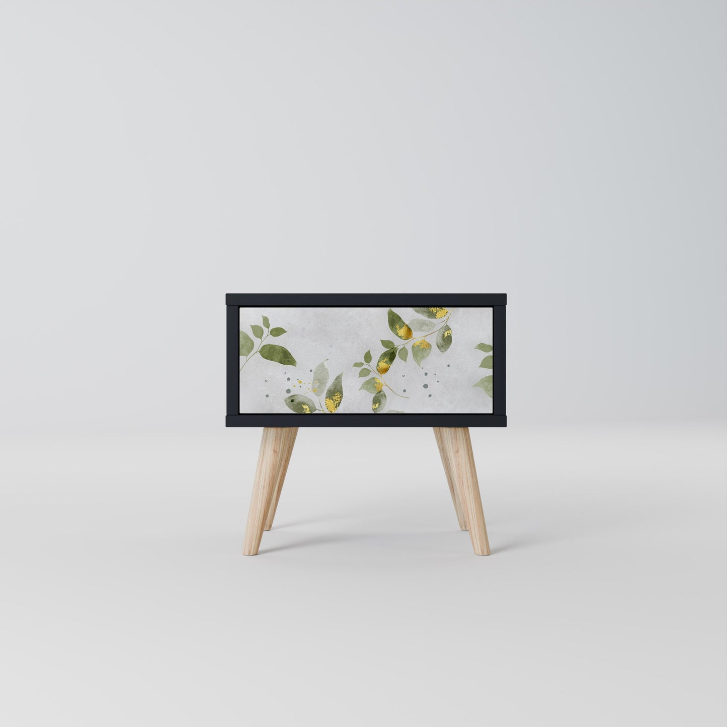 Comodino ELEGANT BOTANICS in finitura nera