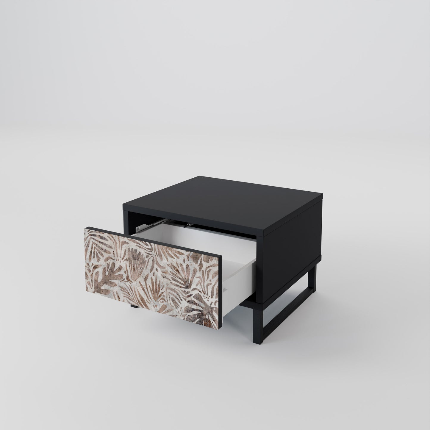 PASSING TIME Nightstand in Black Finish