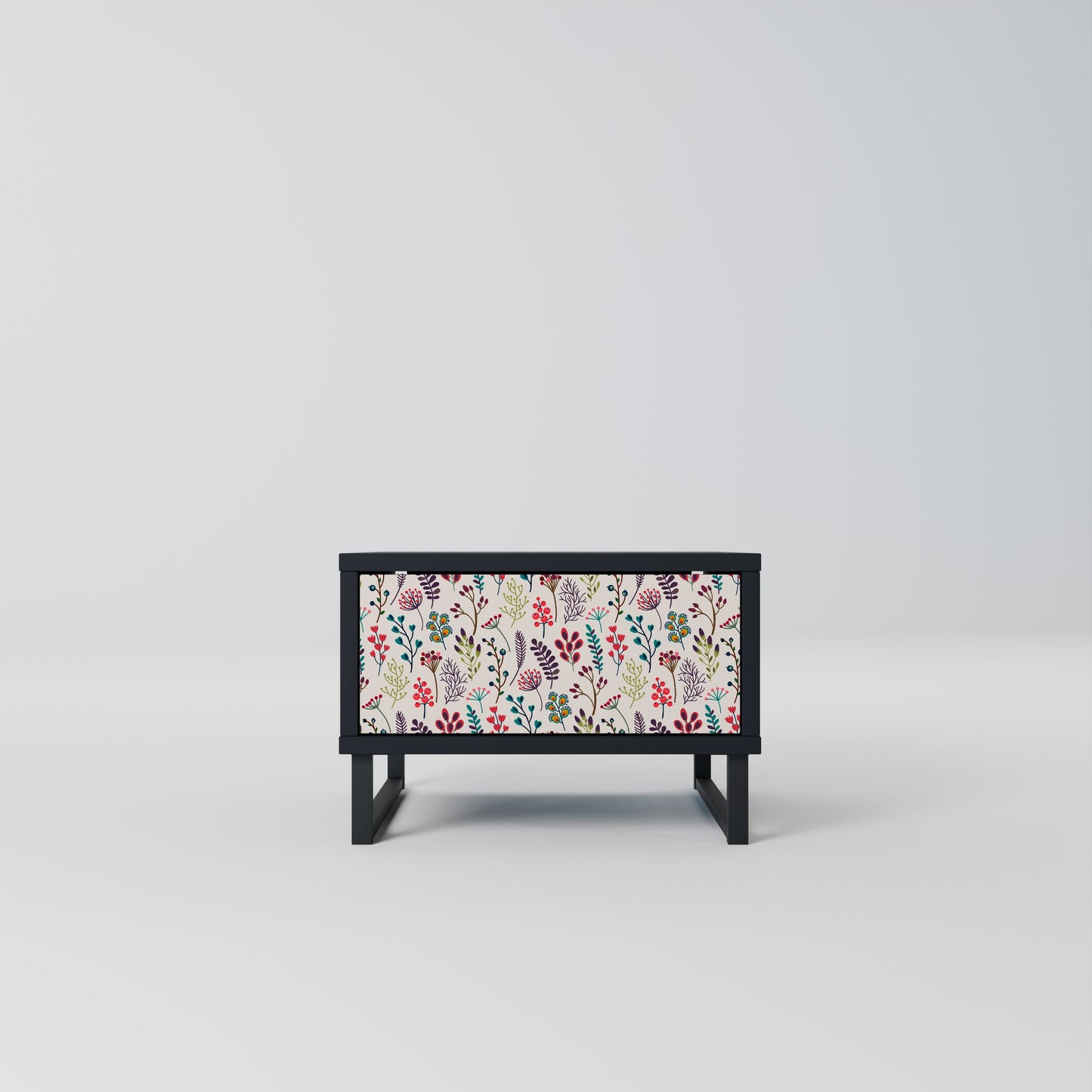 AUTUMN SUNDRIES Nightstand in Black Finish