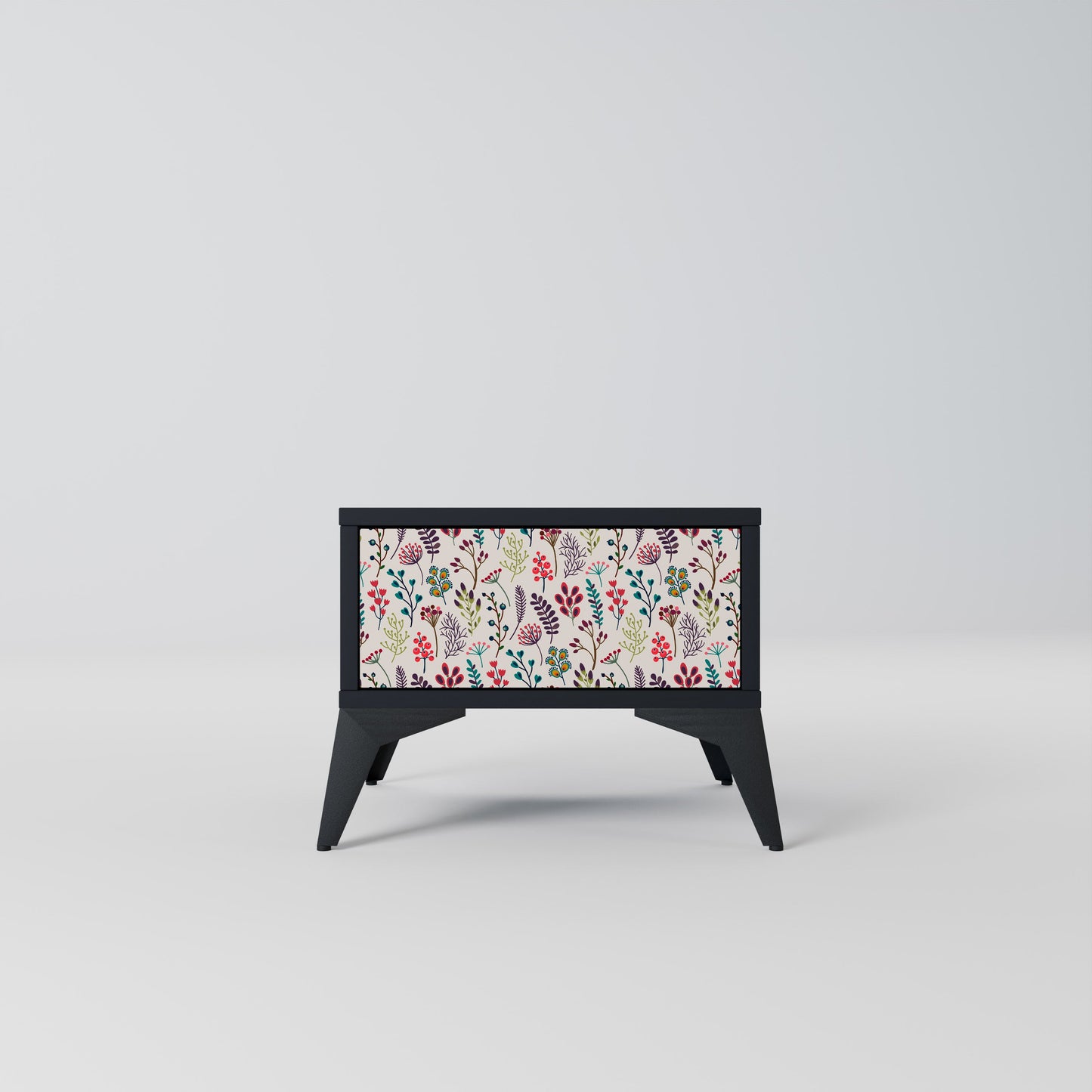AUTUMN SUNDRIES Nightstand in Black Finish