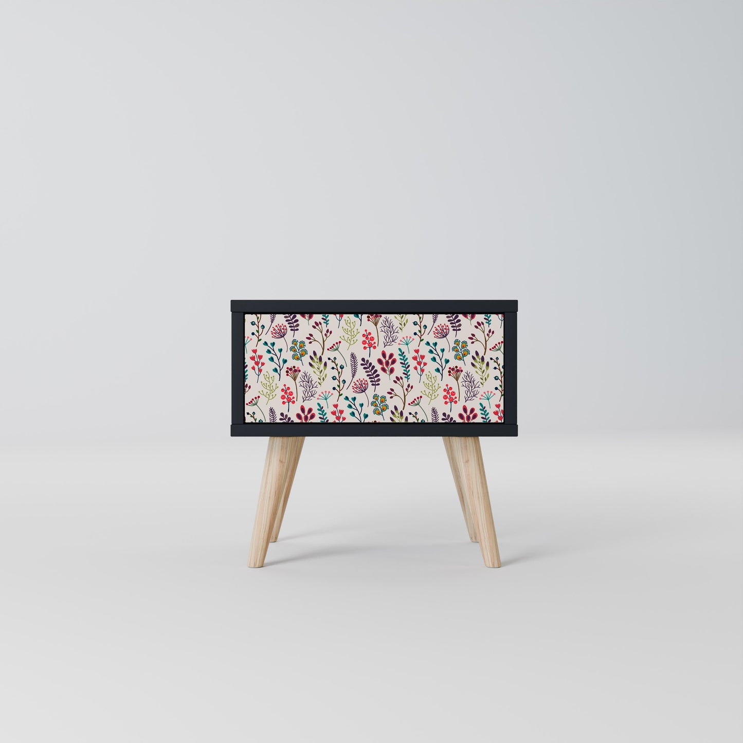 AUTUMN SUNDRIES Nightstand in Black Finish