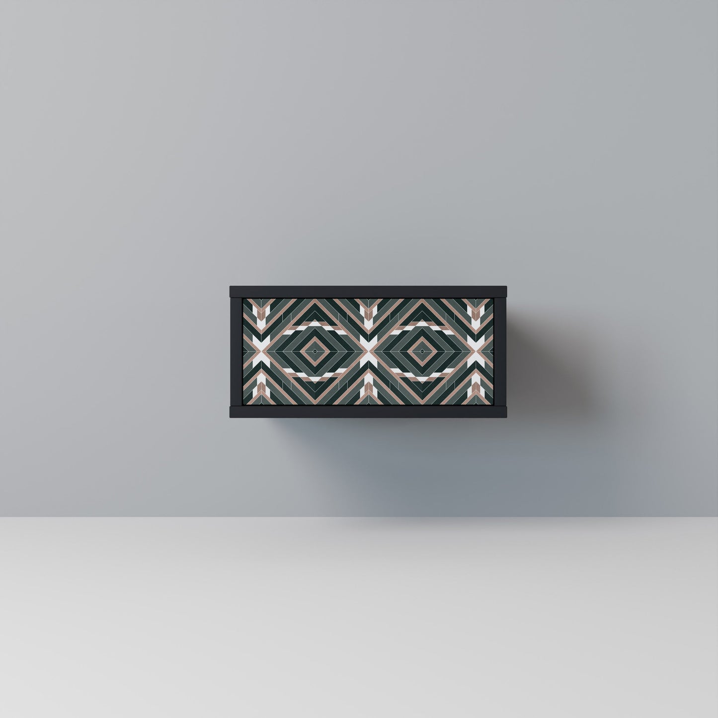 DIMENSION DELIGHTS Nightstand in Black Finish