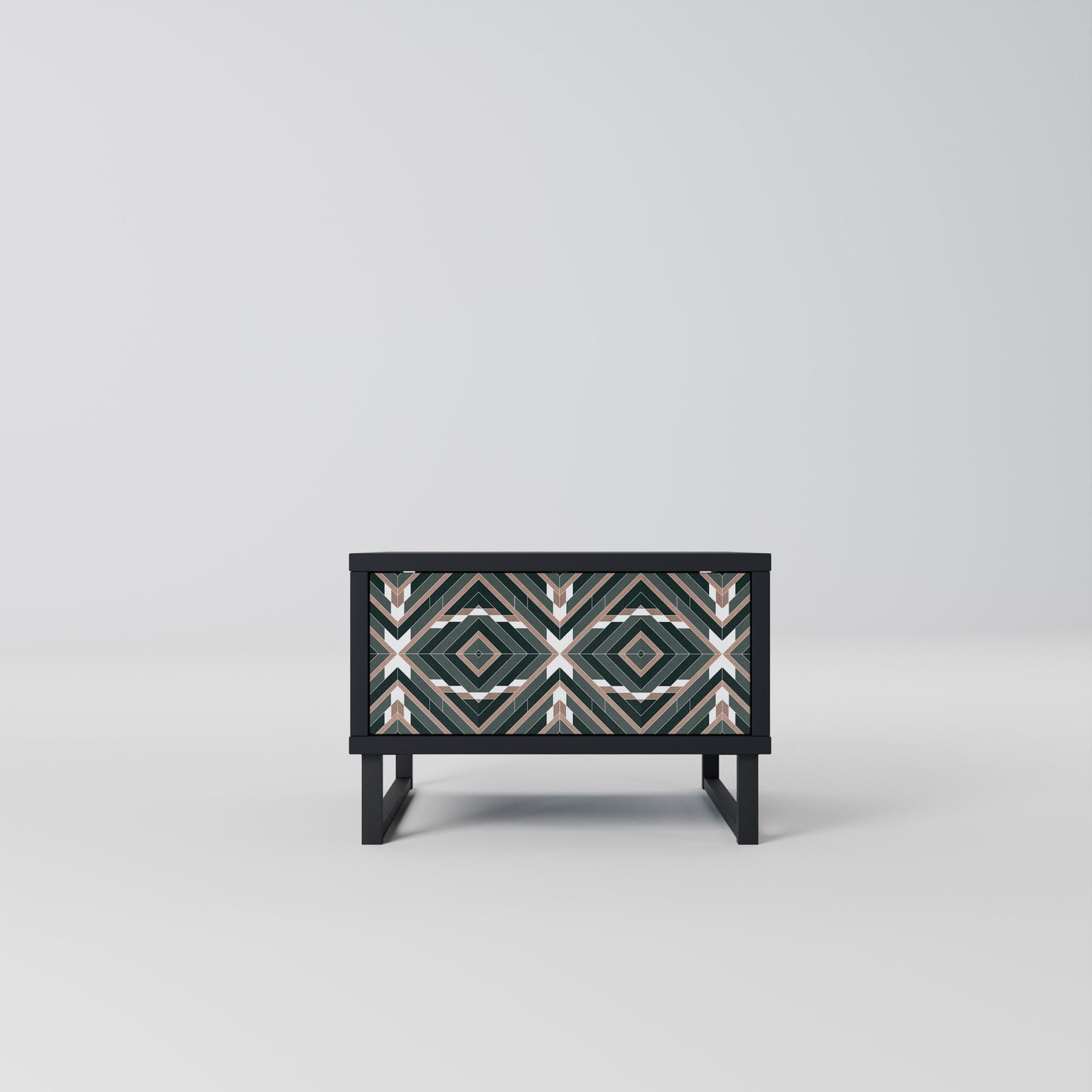 DIMENSION DELIGHTS Nightstand in Black Finish
