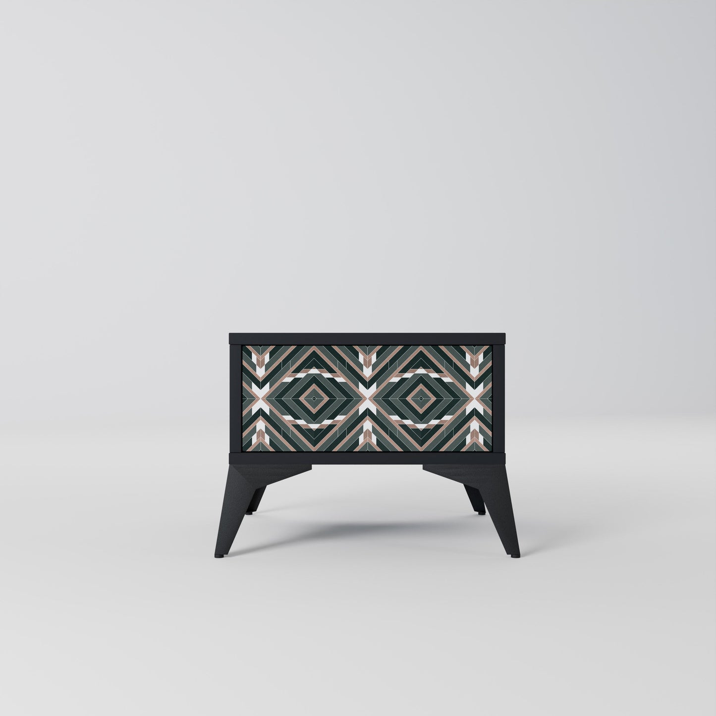 DIMENSION DELIGHTS Nightstand in Black Finish