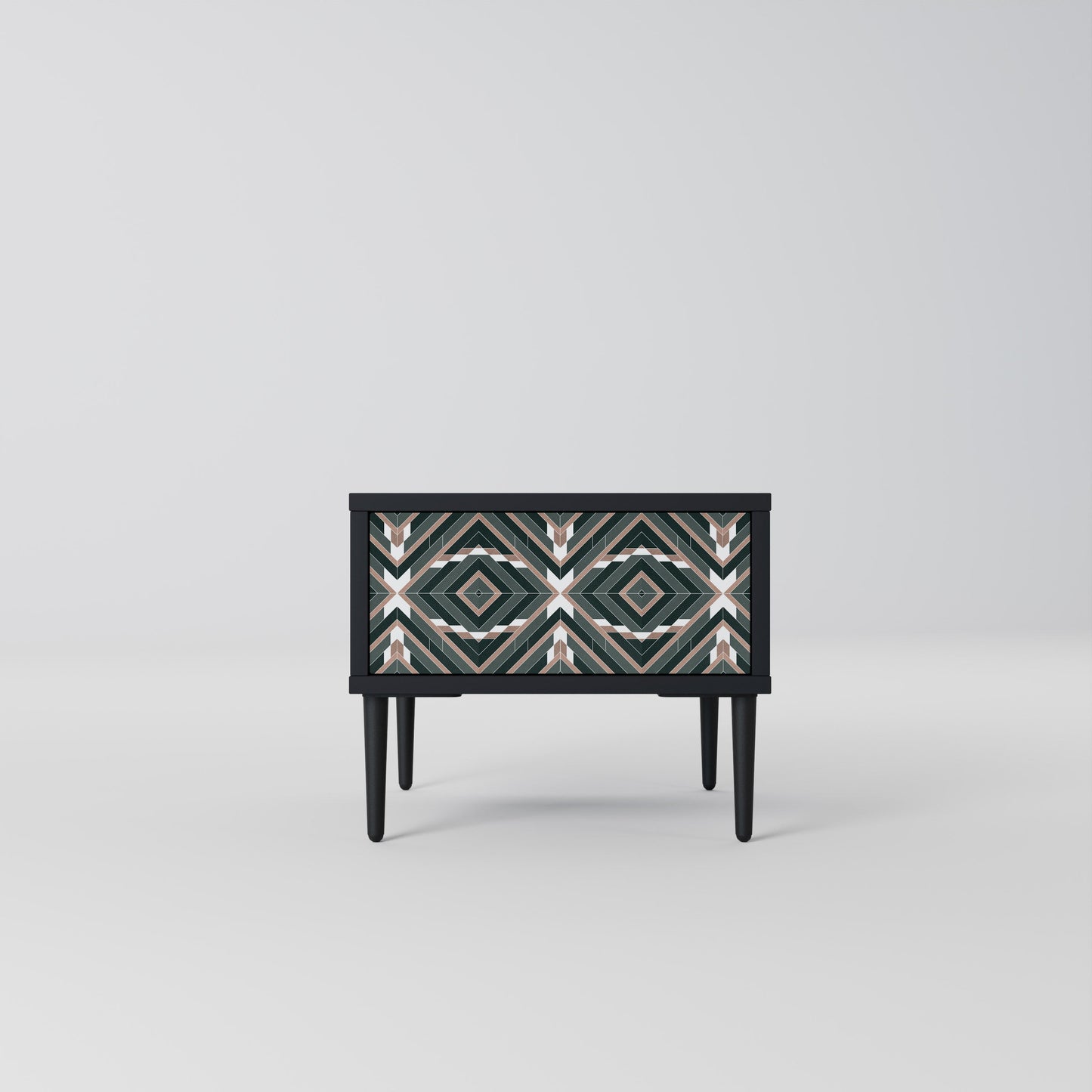 DIMENSION DELIGHTS Nightstand in Black Finish