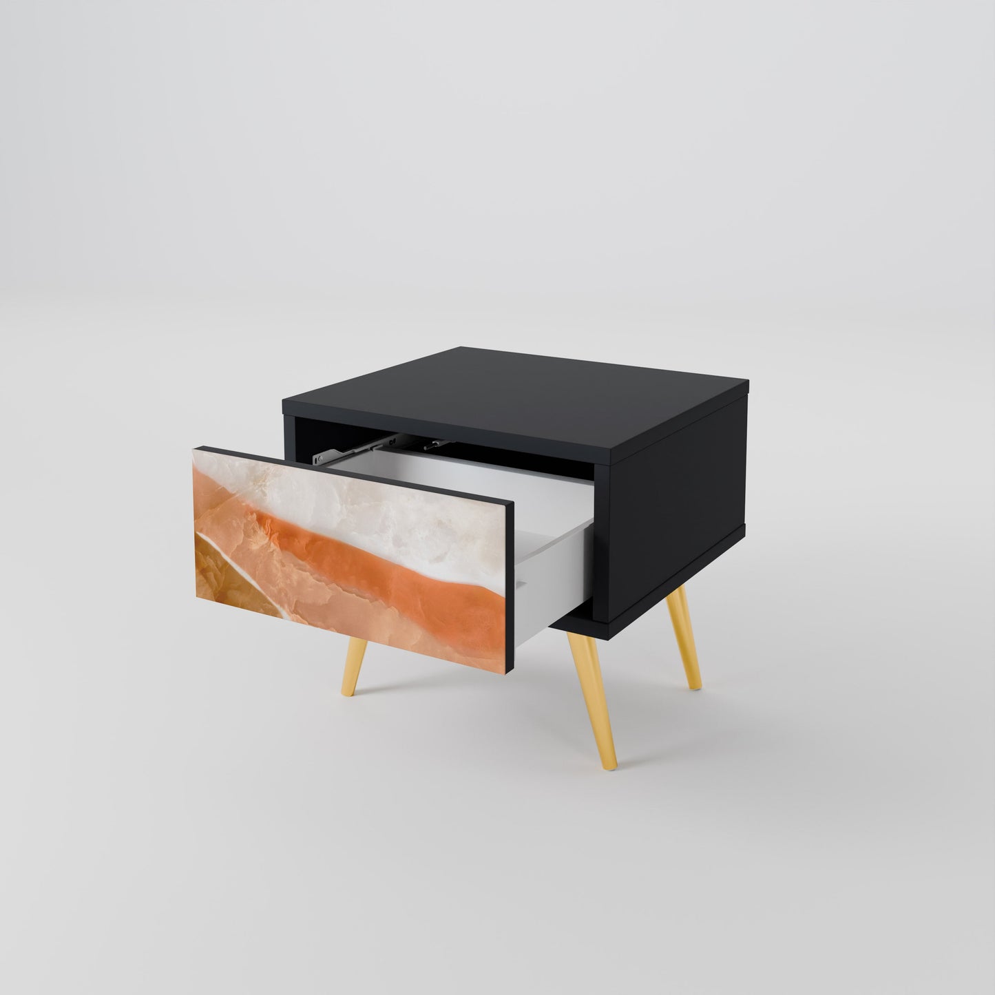 SANDHILLS SPLENDOUR Nightstand in Black Finish