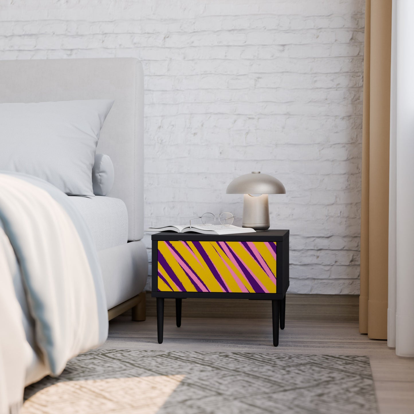 DREAMS COME TRUE Nightstand in Black Finish