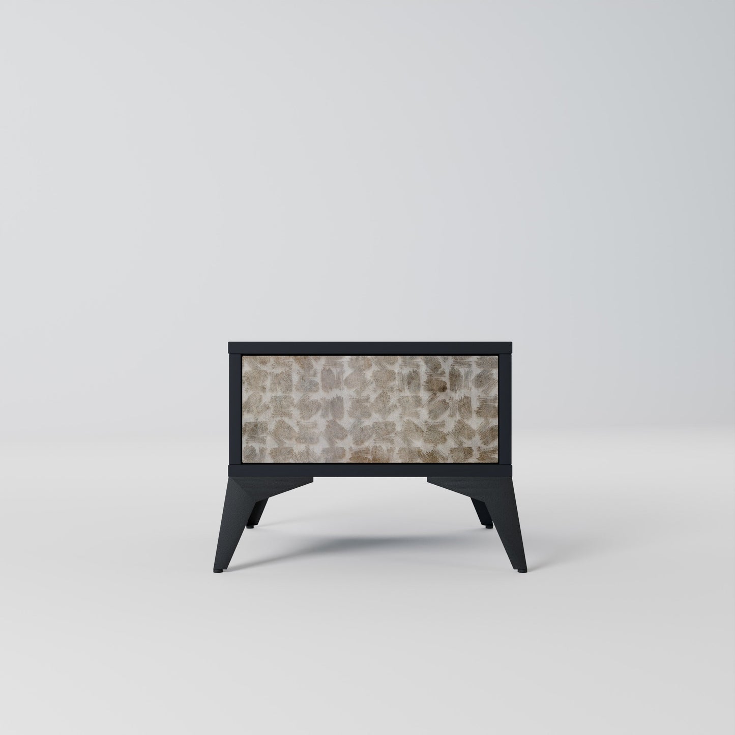 SLIGHTLY BLURRED Nightstand in Black Finish