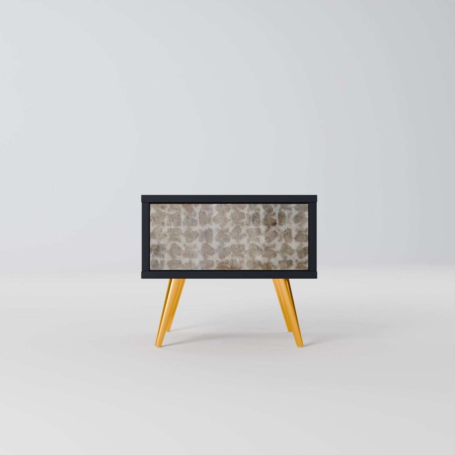 SLIGHTLY BLURRED Nightstand in Black Finish